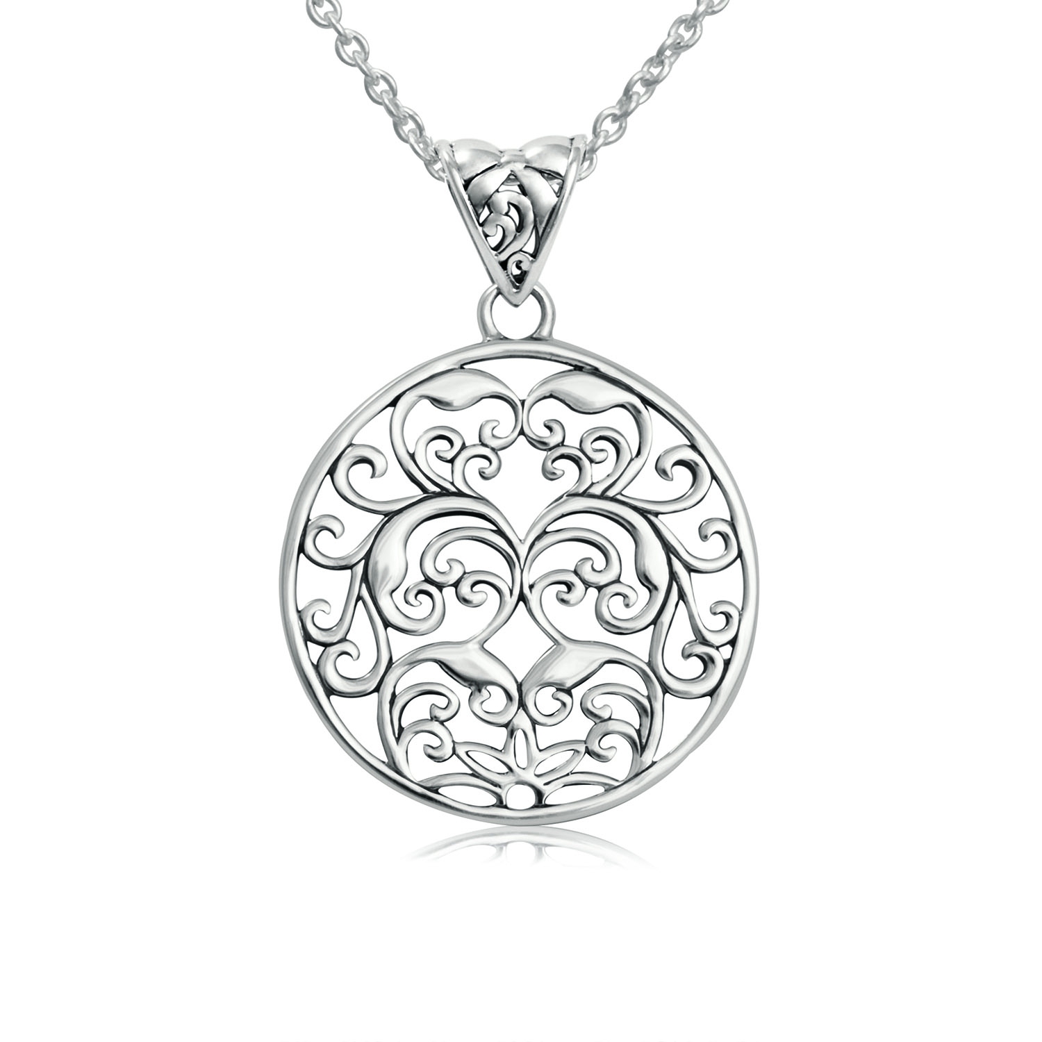 Sterling Silver Panos K Designs Limited Edition Scroll Pendant