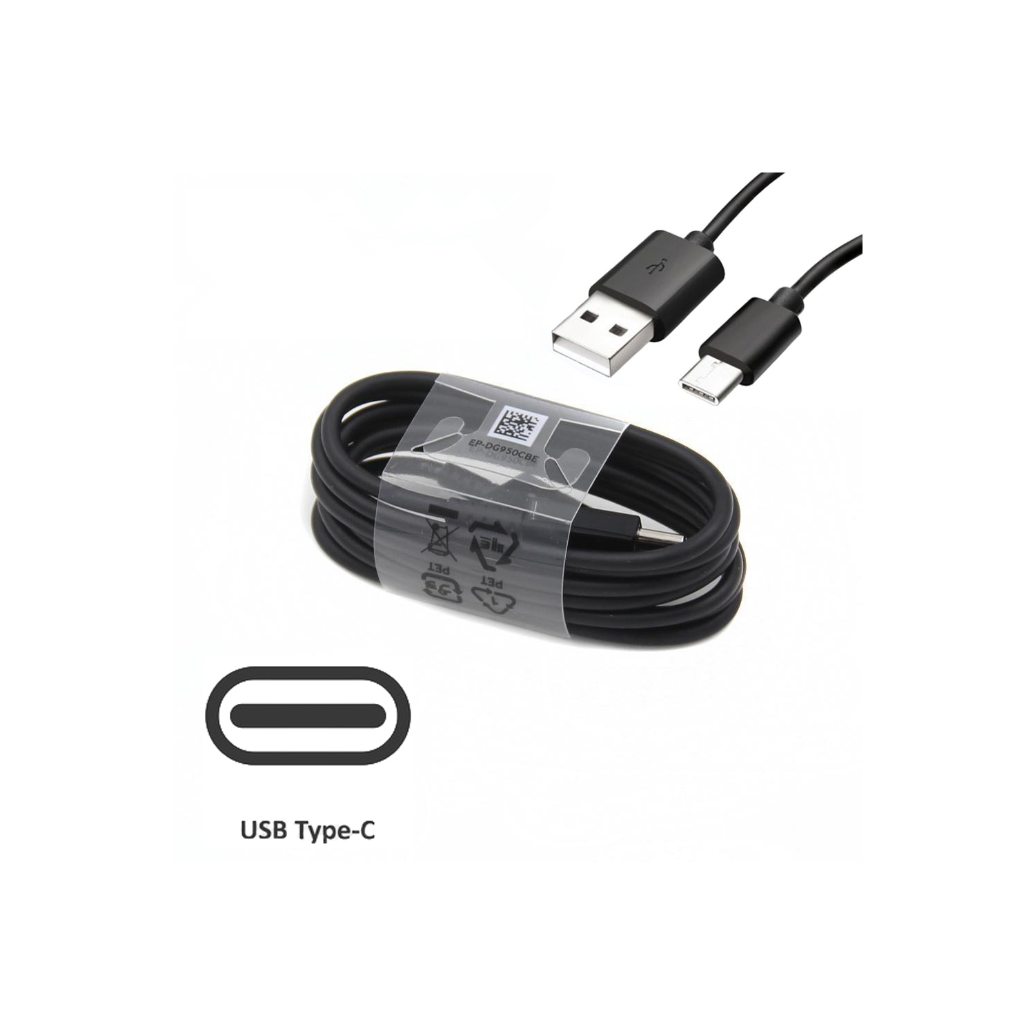 USB to Type C Fast Charging Charger Data & Sync Cable for Samsung Galaxy S8 S9 S10 S20 Note 8 9 10 20, Black