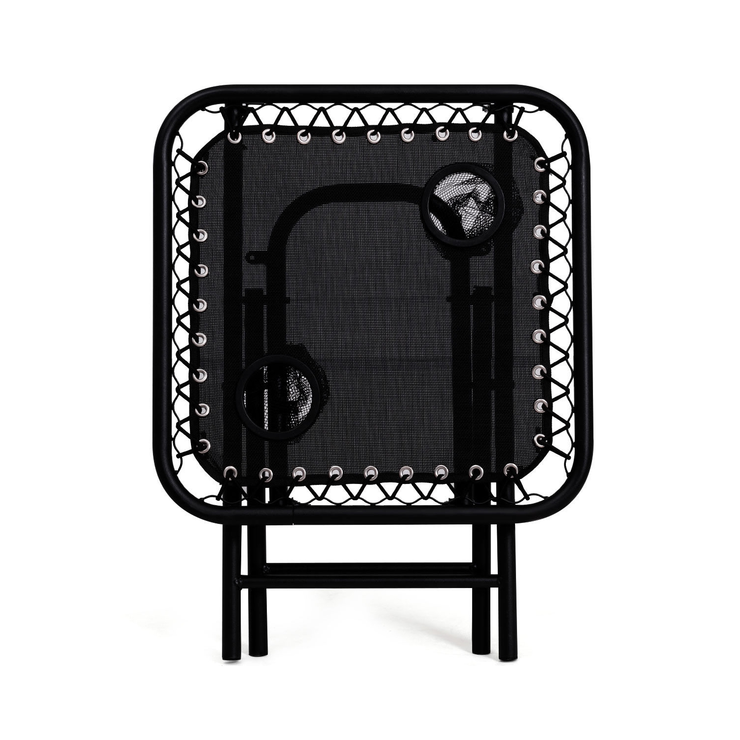 Gymax 3PC Zero Reclining Lounge Chairs Table Pillows Folding Portable Black