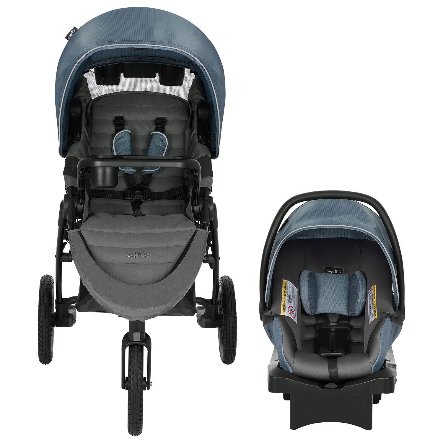 Even o Folio3 Stroll Jog Travel System with LiteMax 35 Infant Car Seat Skyline Best Buy Canada