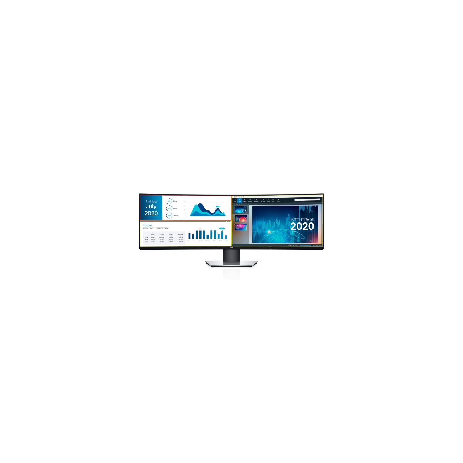 Refurbished (Excellent) - Dell UltraSharp 49" Dual QHD 60Hz 8ms Curved IPS LCD Monitor (U4919DW) - Black - 1 Year Seller Provided Warranty