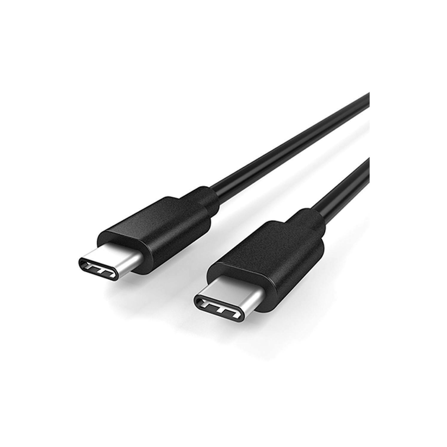 (3Ft/1M) USB 3.1 Type USB C to USB C Fast Sync Charger Data Cable Cord for iPhone iPad Samsung LG Google, Black