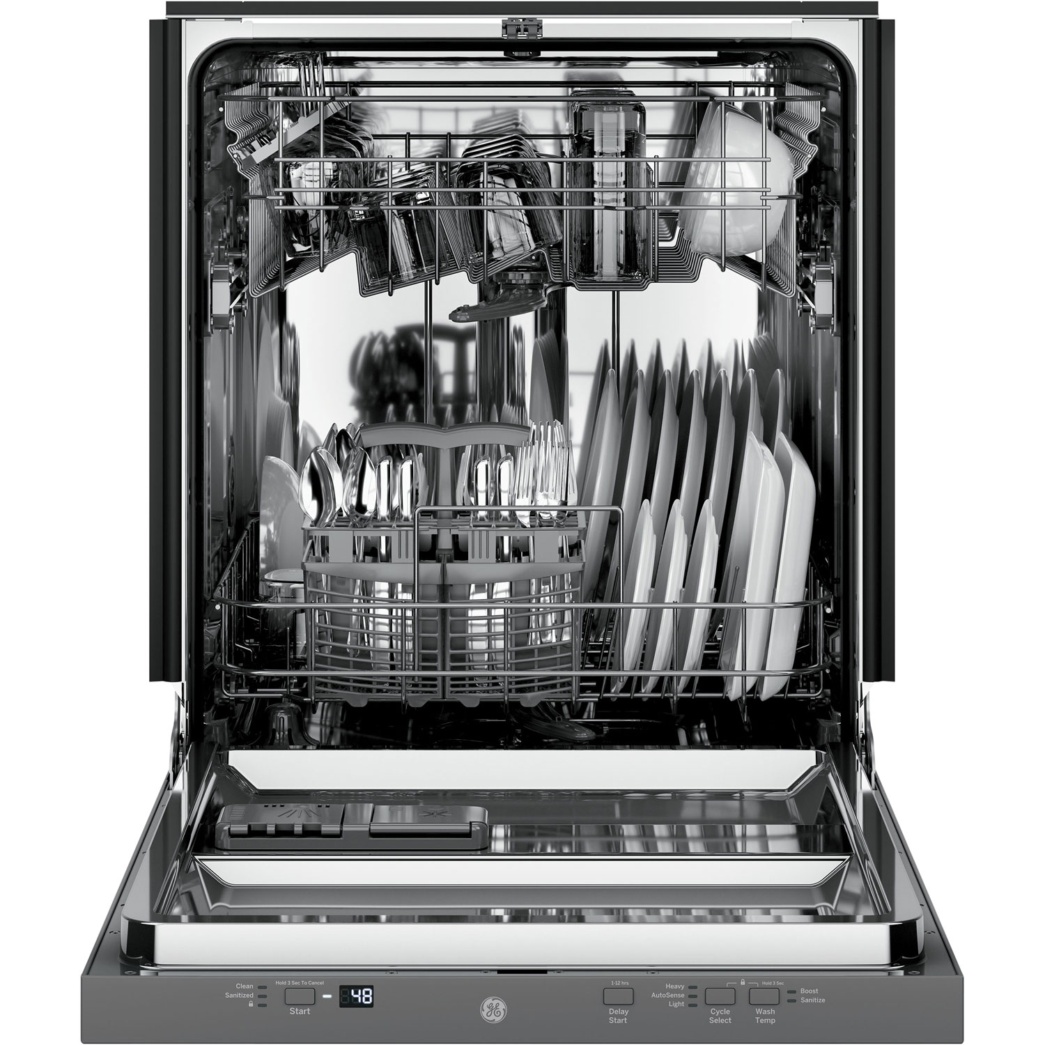 GE 24" 51dB Built-In Dishwasher - Stainless Steel