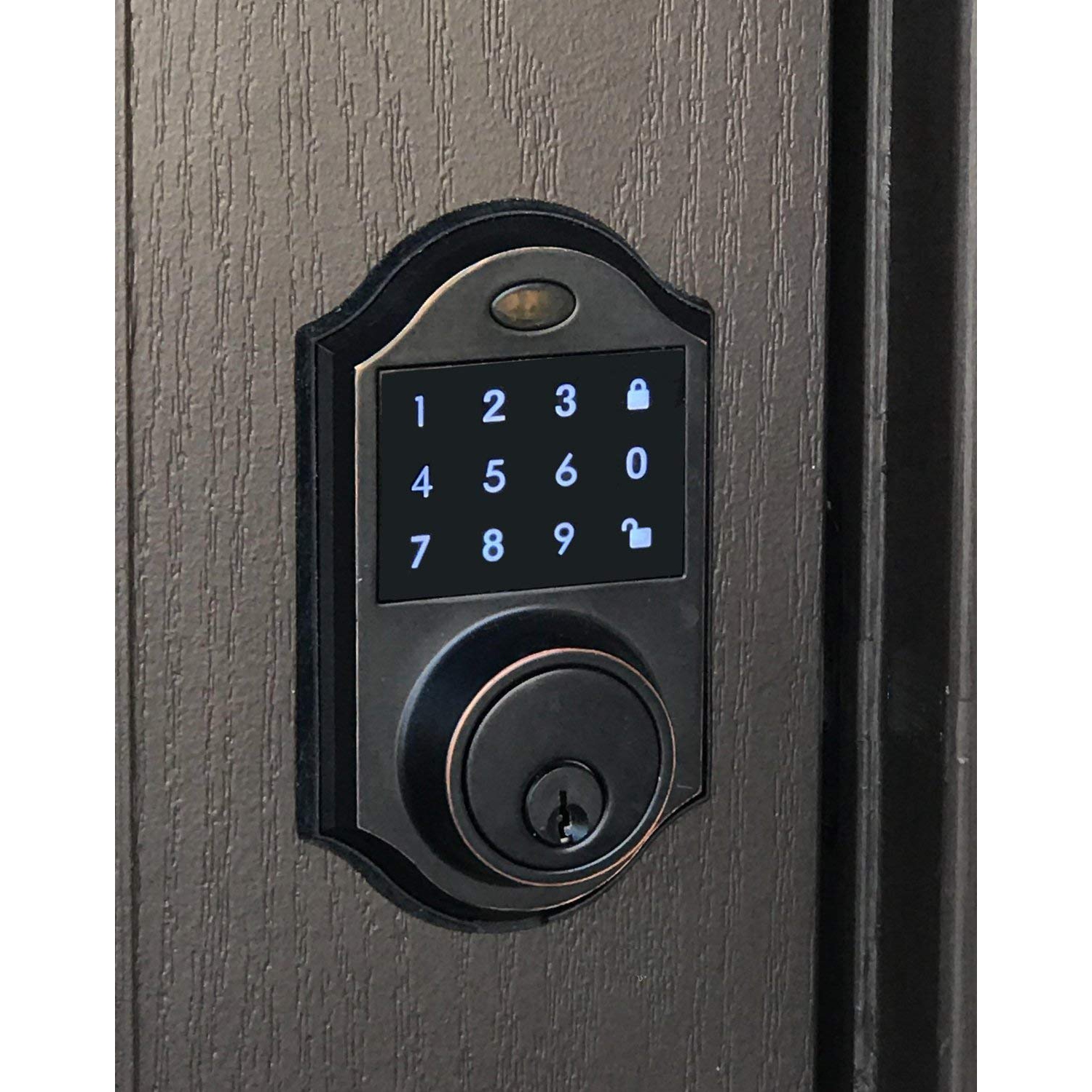 Keyless Touchscreen Motorized Deadbolt Electronic Digital Touchpad Keypad Door Lock