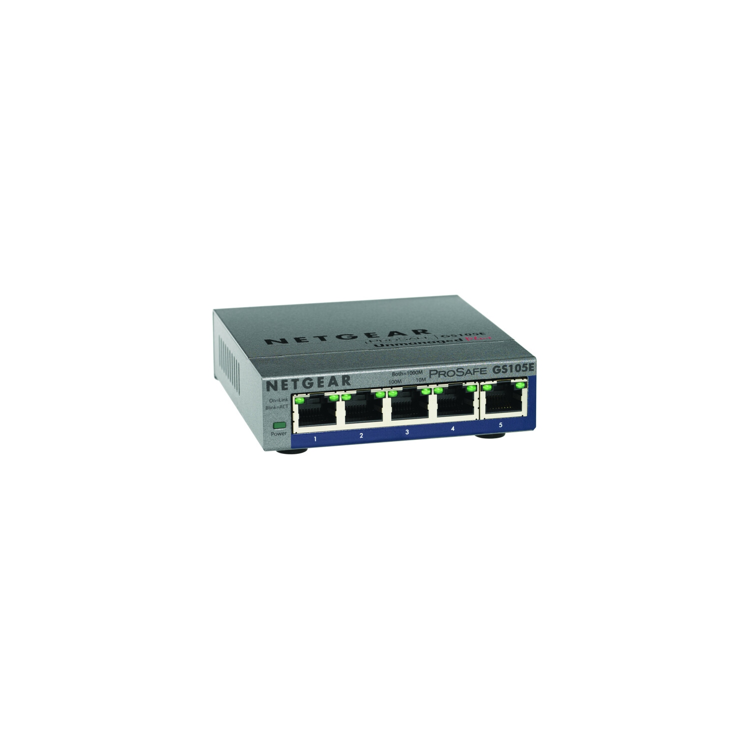 Netgear ProSafe Plus Switch, 5-Port Gigabit Ethernet