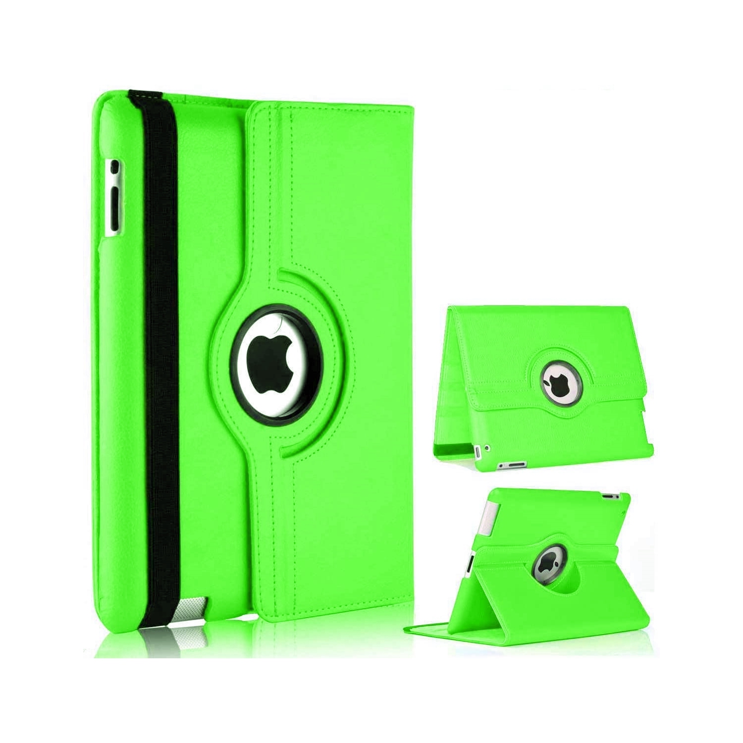 【CSmart】 360 Rotating PU Leather Stand Case Smart Cover for iPad Mini 4 5 4th 5th Gen., Green