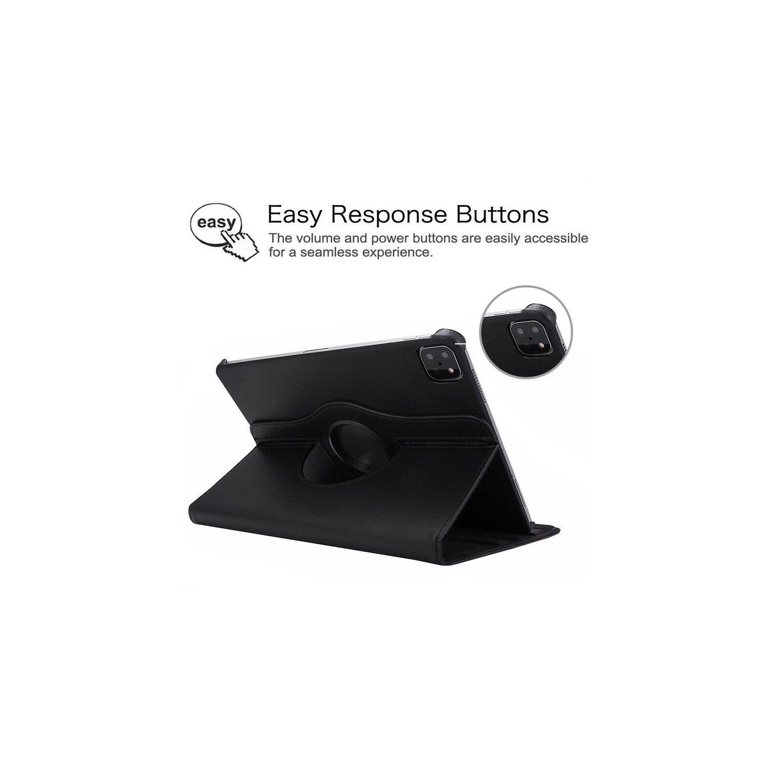 Étui de support en cuir PU rotatif à 360 Smart Cover pour iPad Pro 10.5" 2017 / Air 3 3th Gen. 2019, Violet