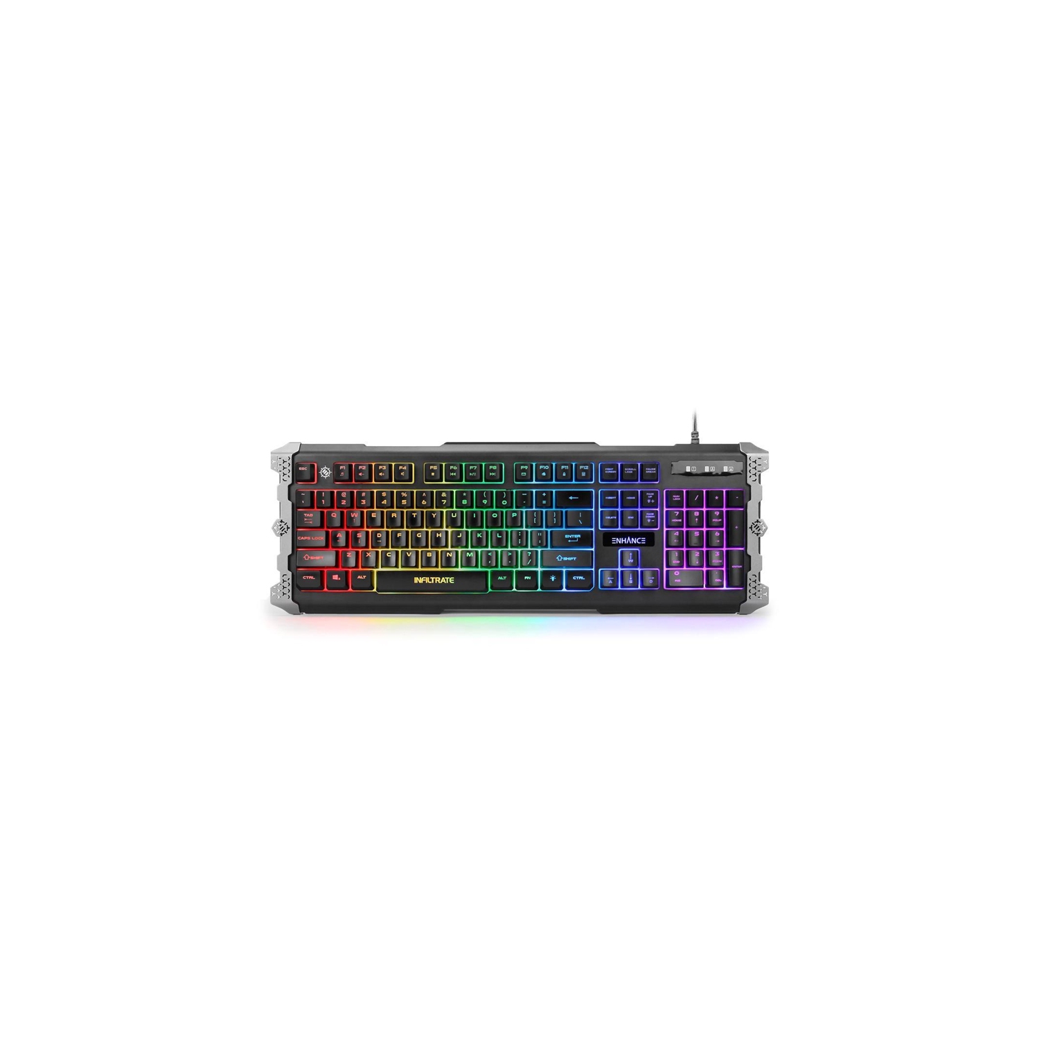 ENHANCE Infiltrate Gaming Keyboard Black