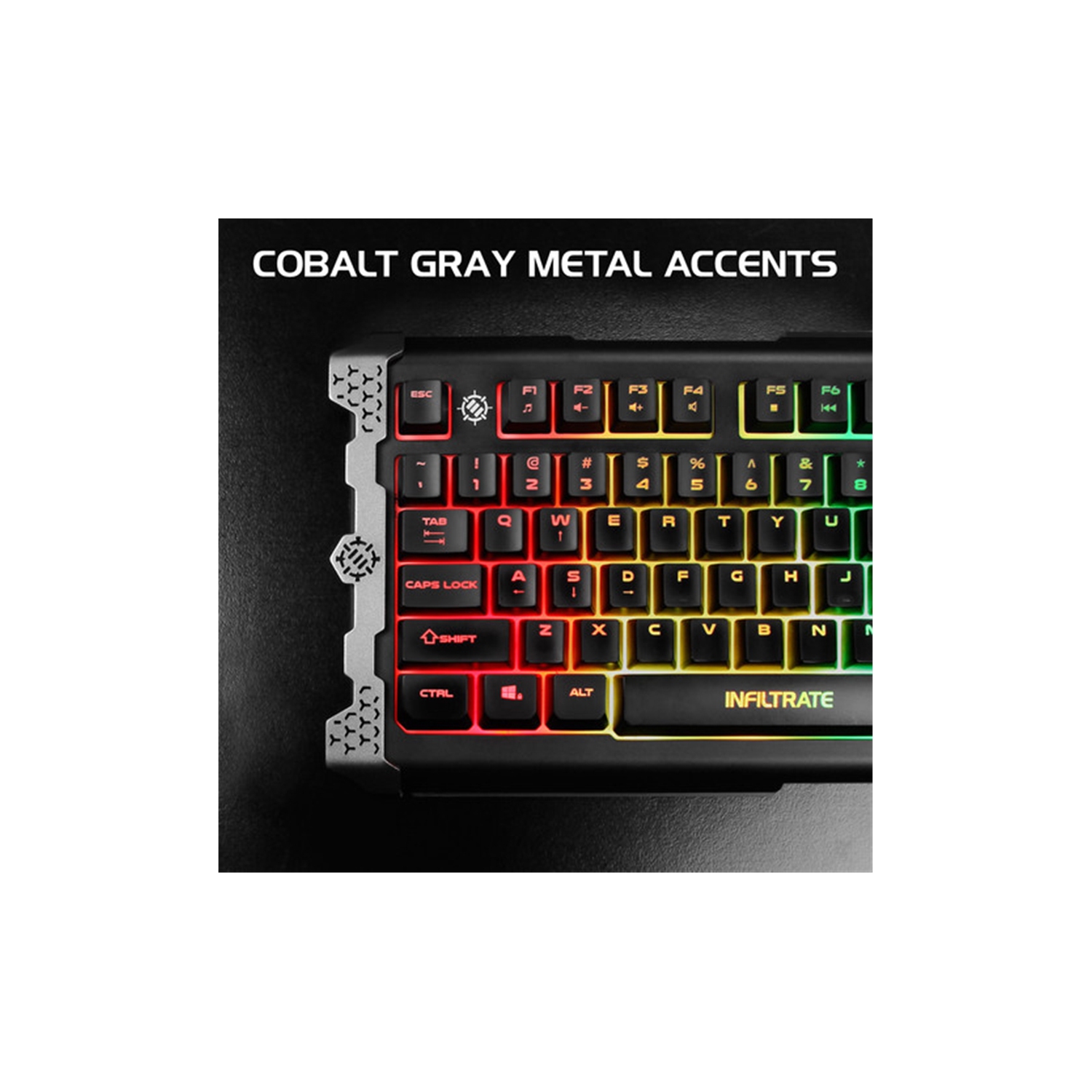 ENHANCE Infiltrate Gaming Keyboard Black