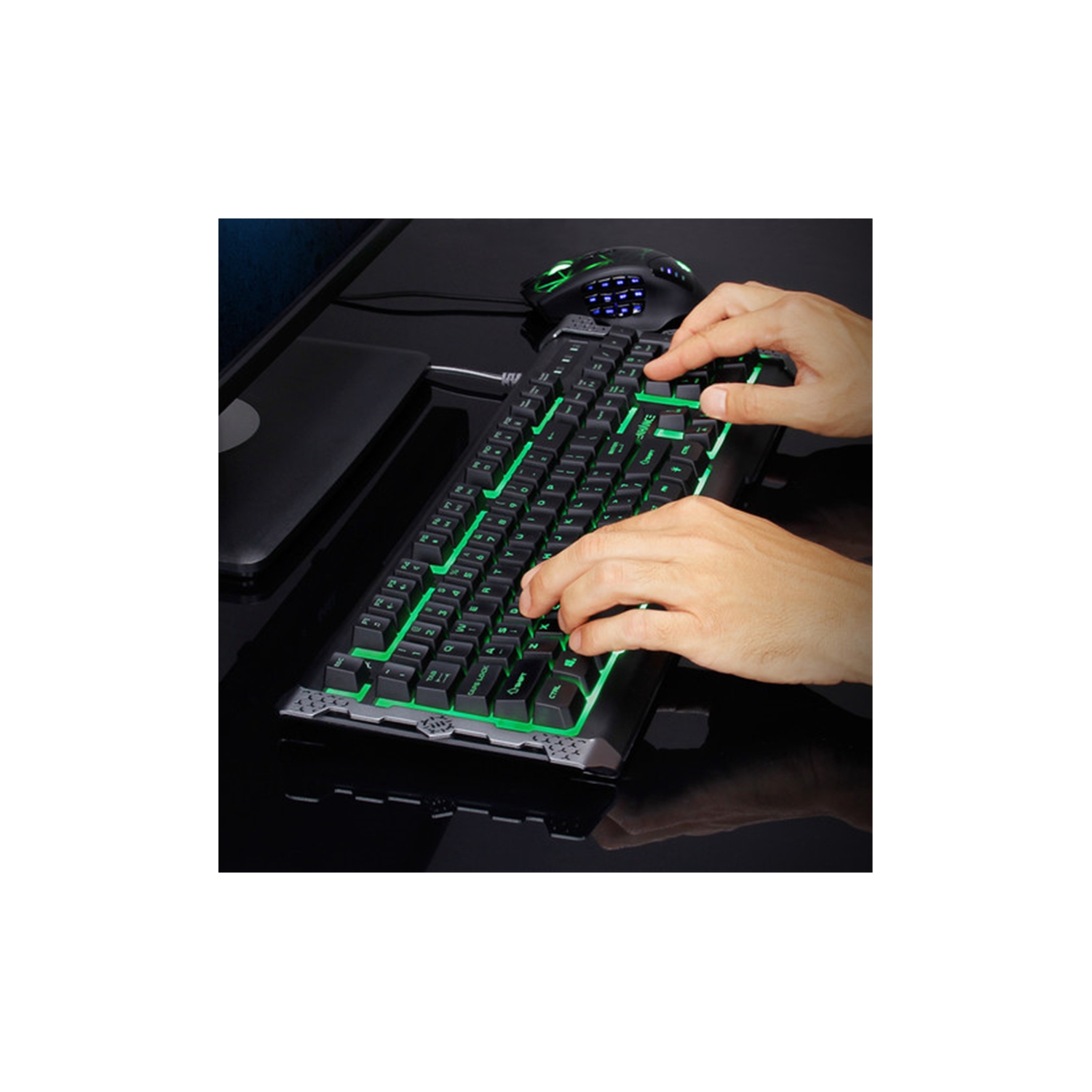 ENHANCE Infiltrate Gaming Keyboard Black
