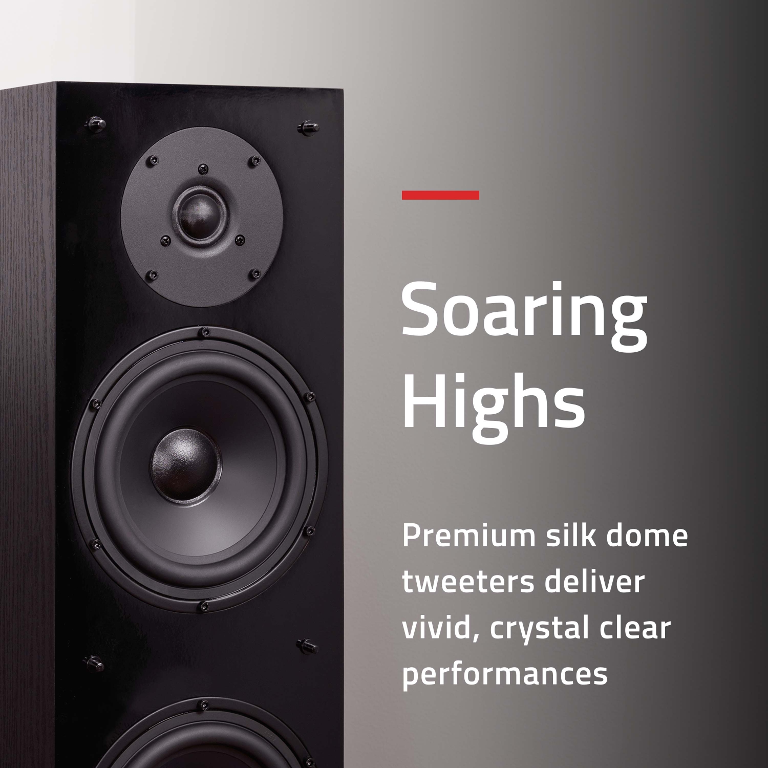 Fluance Elite High Definition Surround Sound Home Theater 5.0 Speaker System - Floorstanding, Center, and Rear Speakers