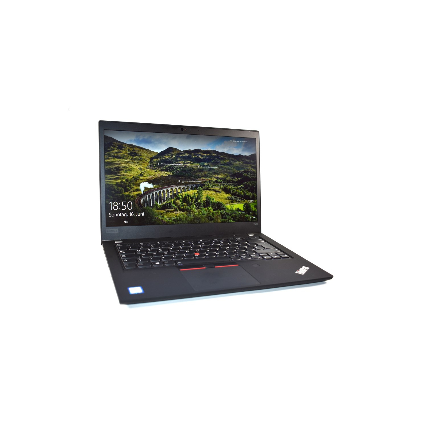 Refurbished (Good) - Lenovo ThinkPad T490s 14" Laptop - Black (Intel Core i7-8565U / 256GB SSD / 8GB RAM / Windows 10) - English - (20NX002JUS)