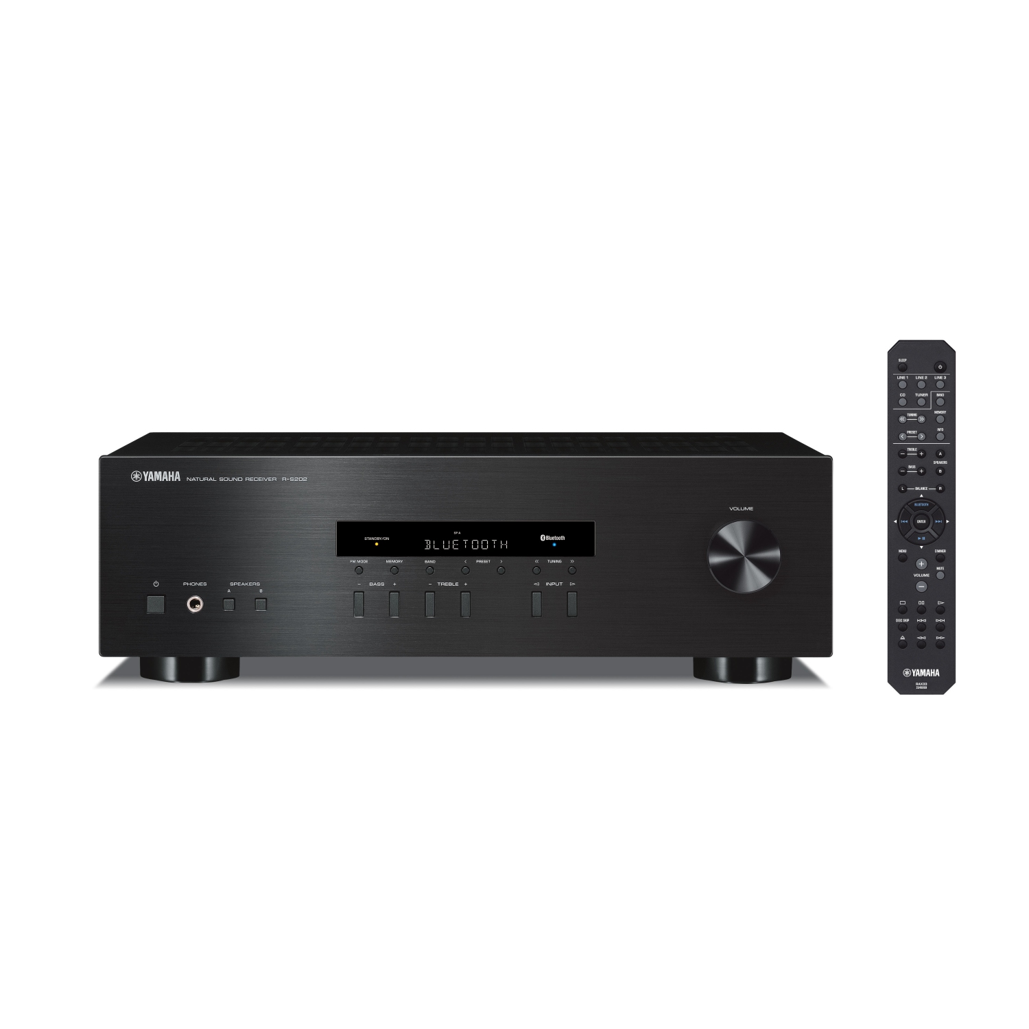 Yamaha R-S202 Stereo Receiver with Bluetooth (Black)