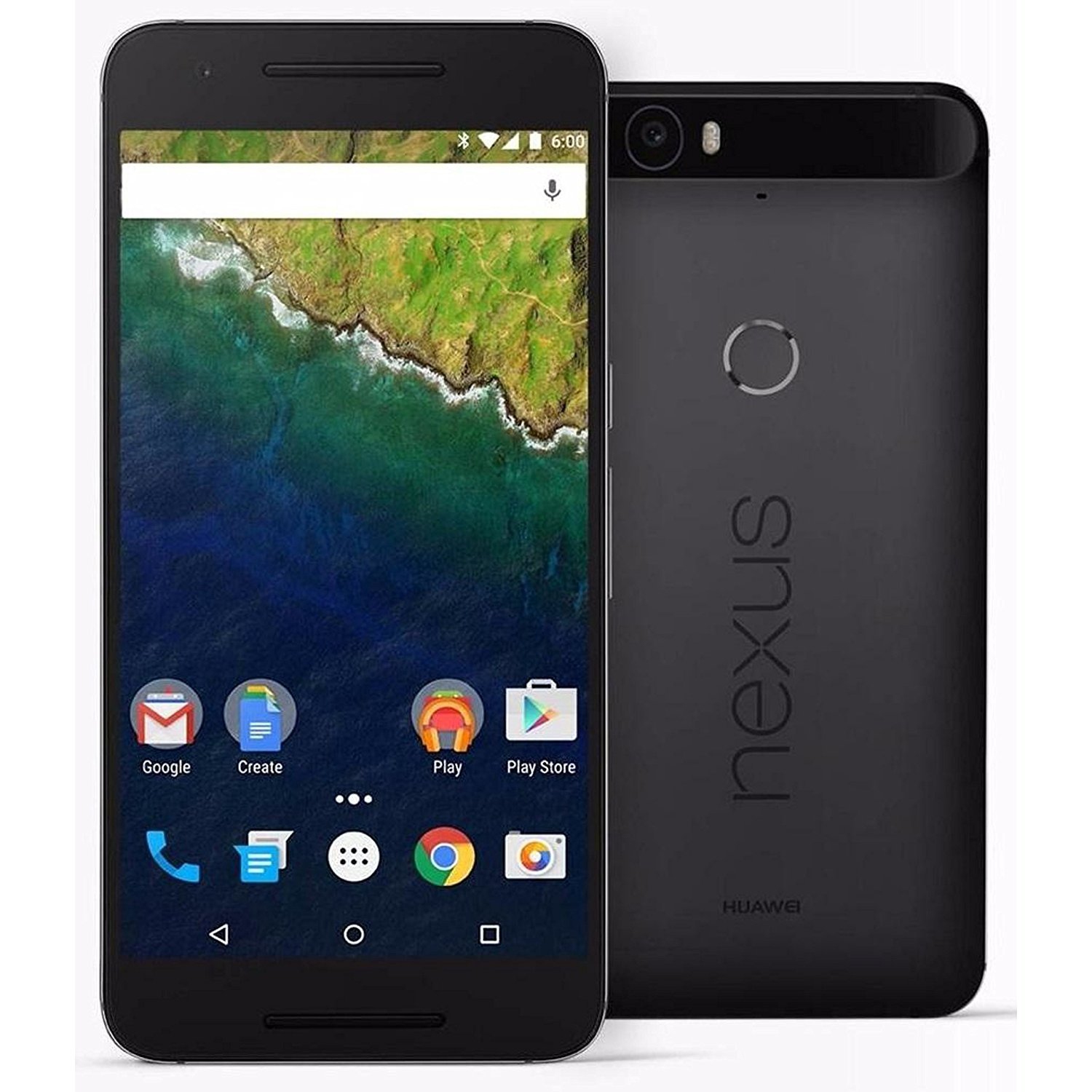 Refurbished (Good) - Huawei Nexus 6p, 32GB Runs on Android 6 OS, Octa Core Processor --Black