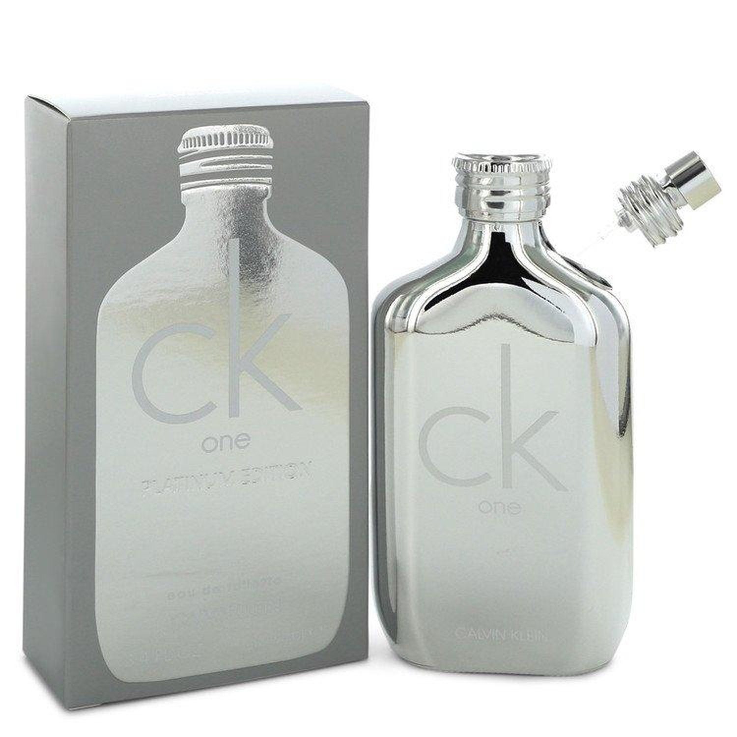 CK One Platinum by Calvin Klein Eau De Toilette Spray (Unisex) 3.4 oz