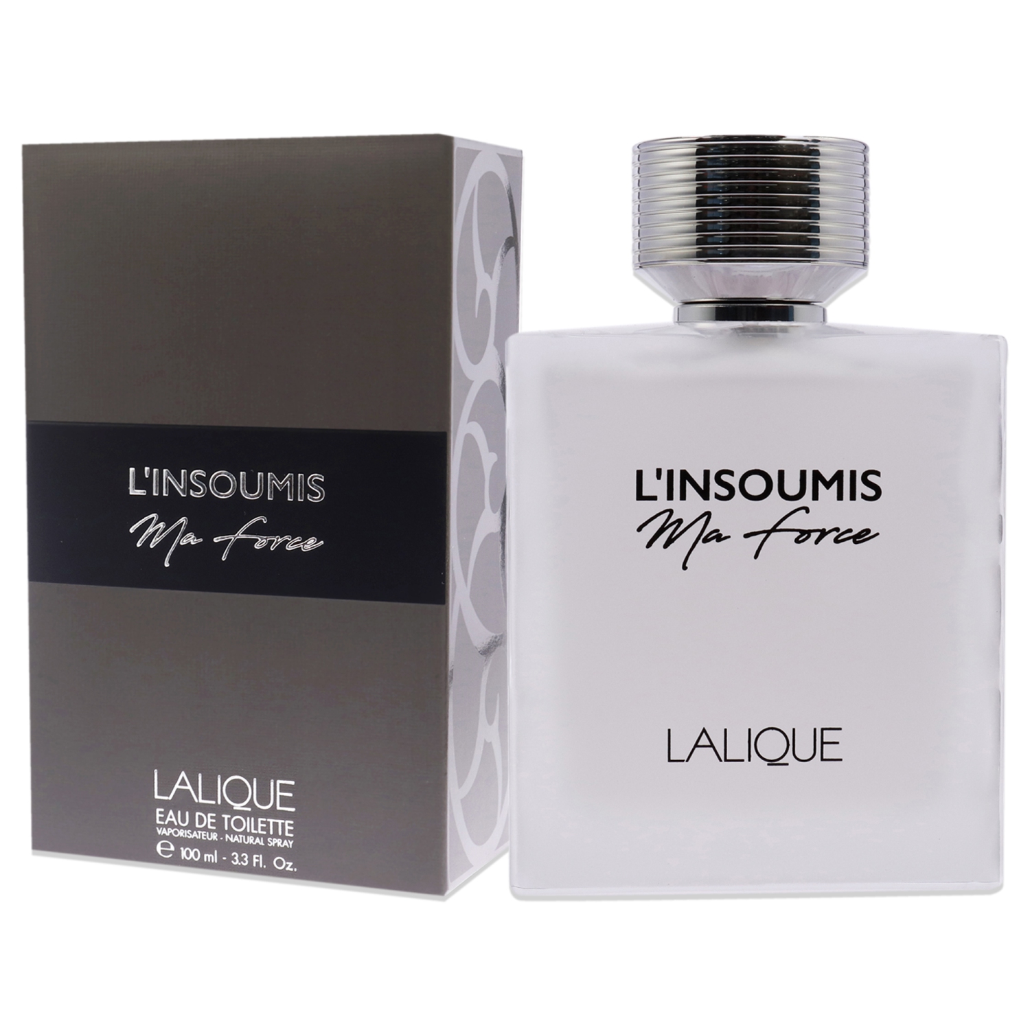 L'Insoumis Ma Force by Lalique Eau De Toilette Spray 3.3 oz