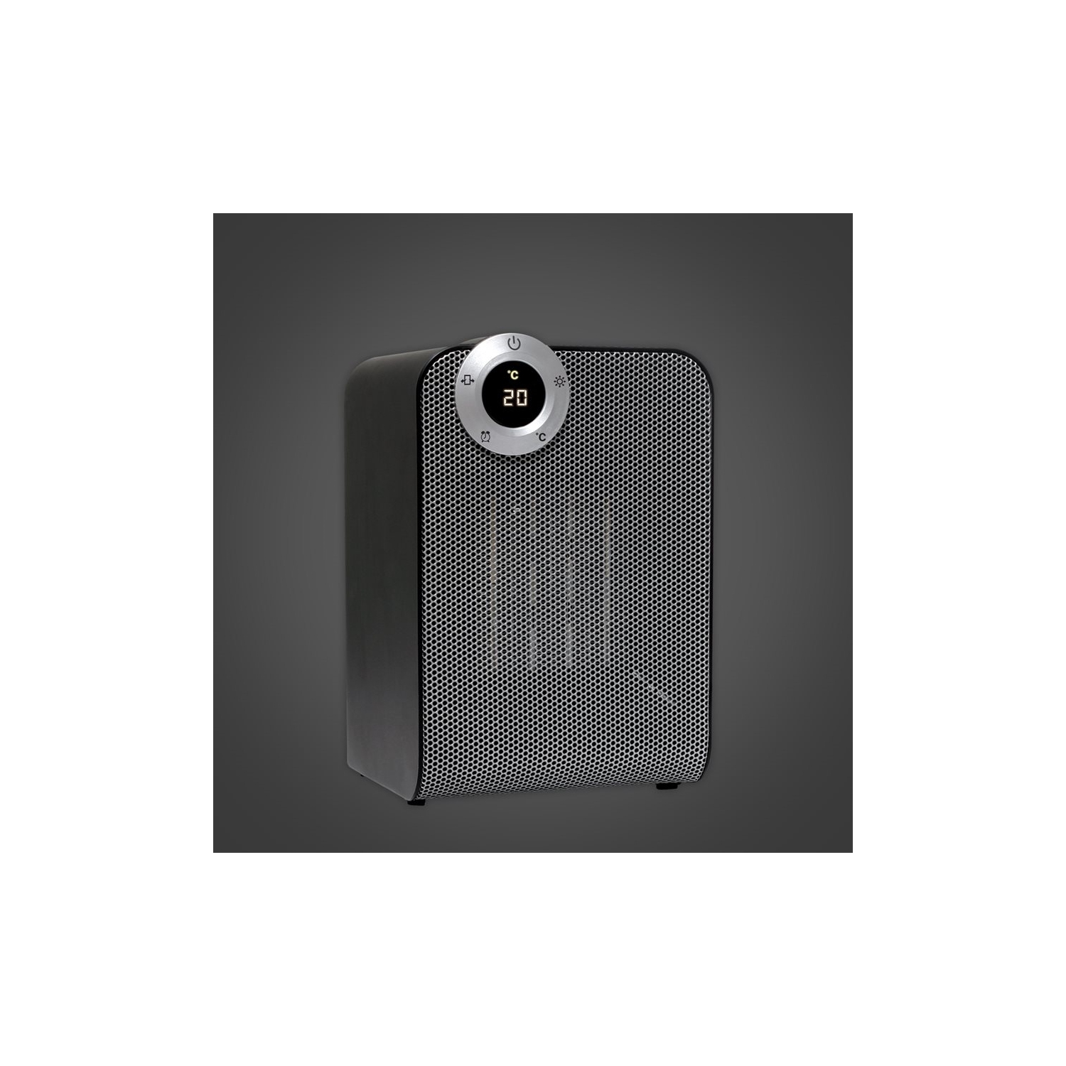 Radiateur Xcentricité 4-8007 Venice + ventilateur en céramique numérique 1000 W à 1500 W Noir