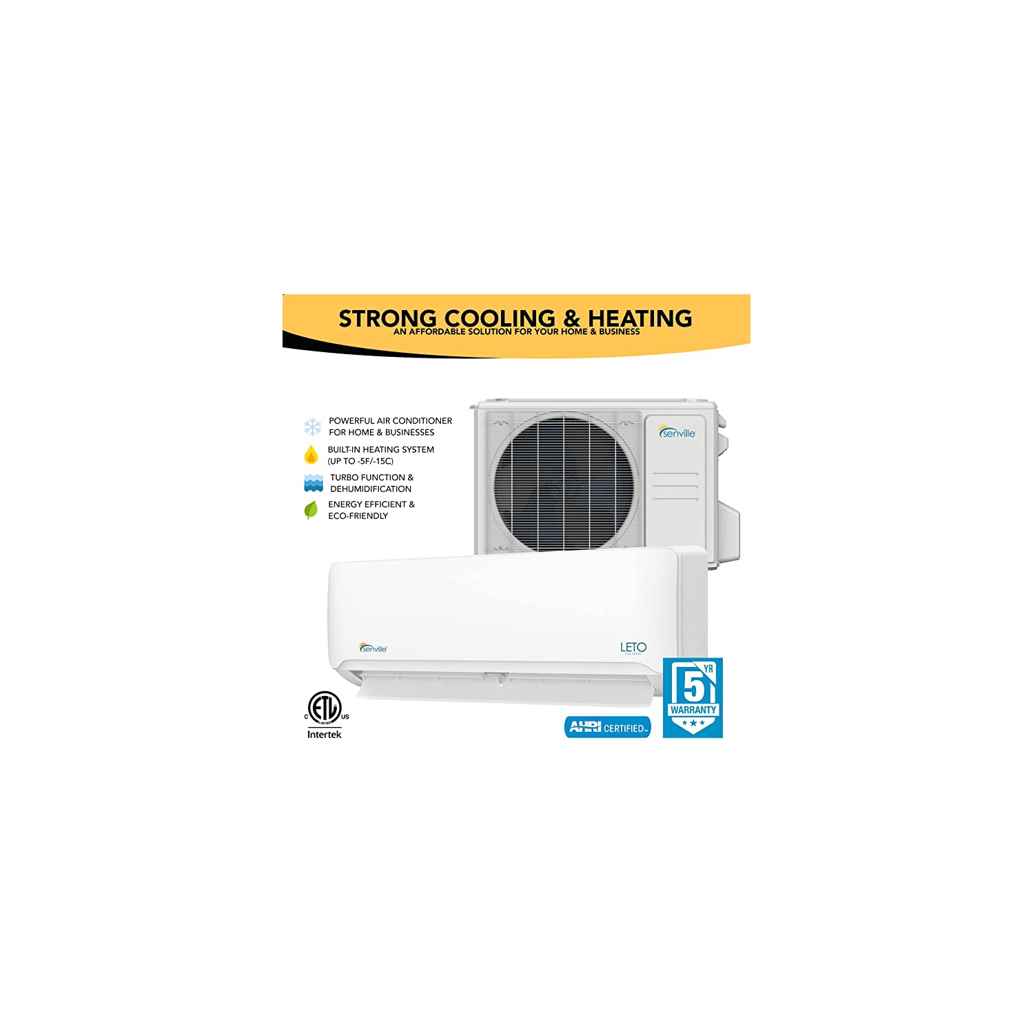 Senville 24000 BTU Climatiseur Mini Split Thermopompe SENL-24CD