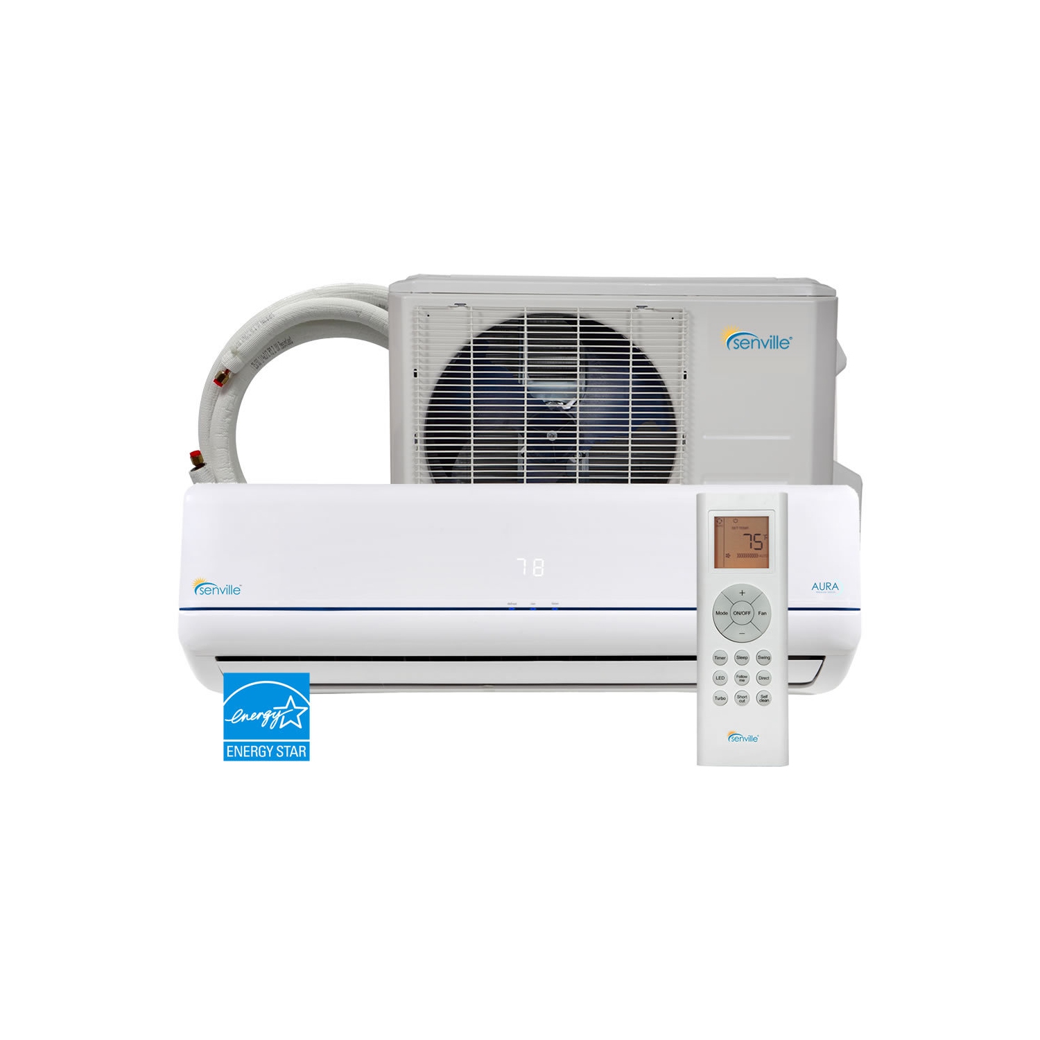 Senville 9000 BTU Climatiseur Mini Split Thermopompe ENERGYSTAR SENA-09HF