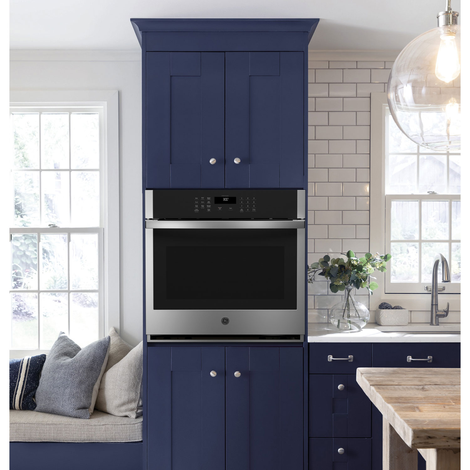 GE 27" 4.3 Cu. Ft. Self-Clean Electric Wall Oven - Stainless Steel