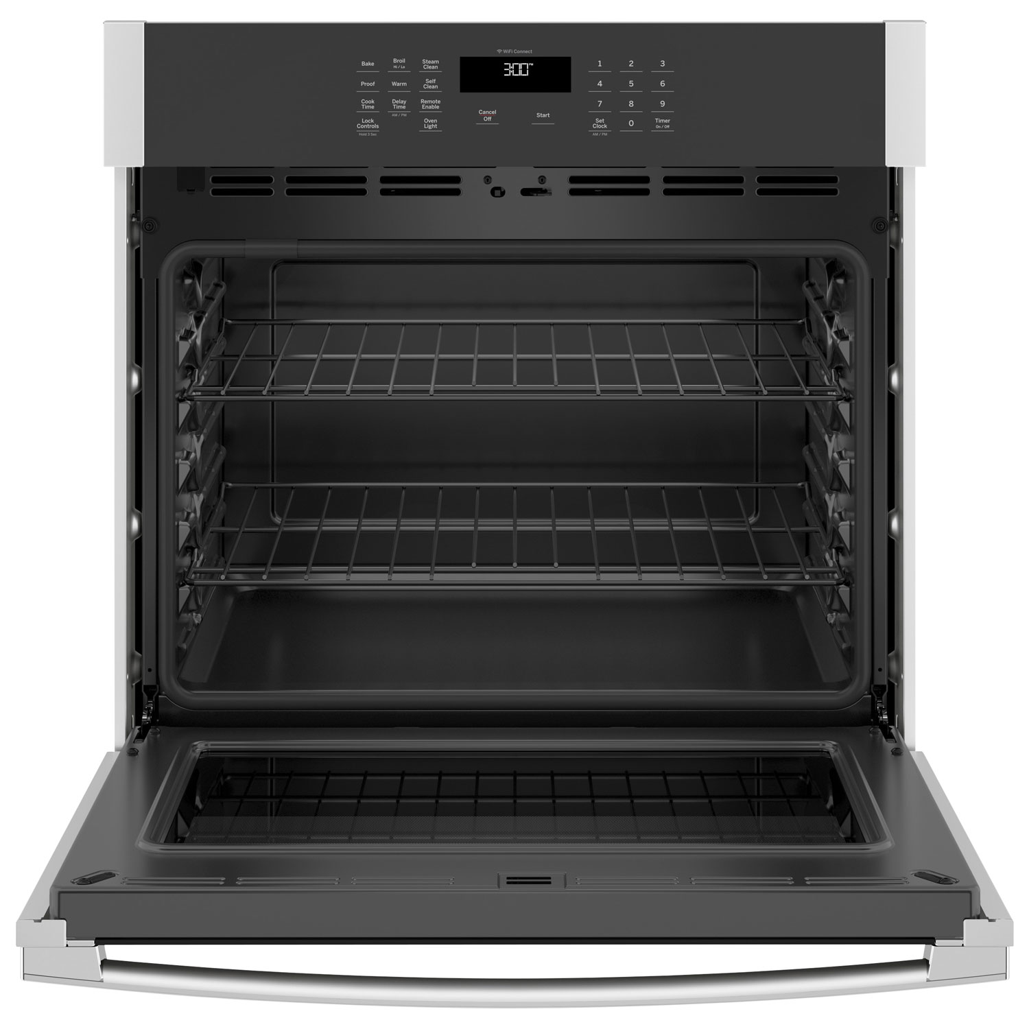 Four mural électrique autonettoyant 5,0 pi3 30 po de GE - Acier inoxydable