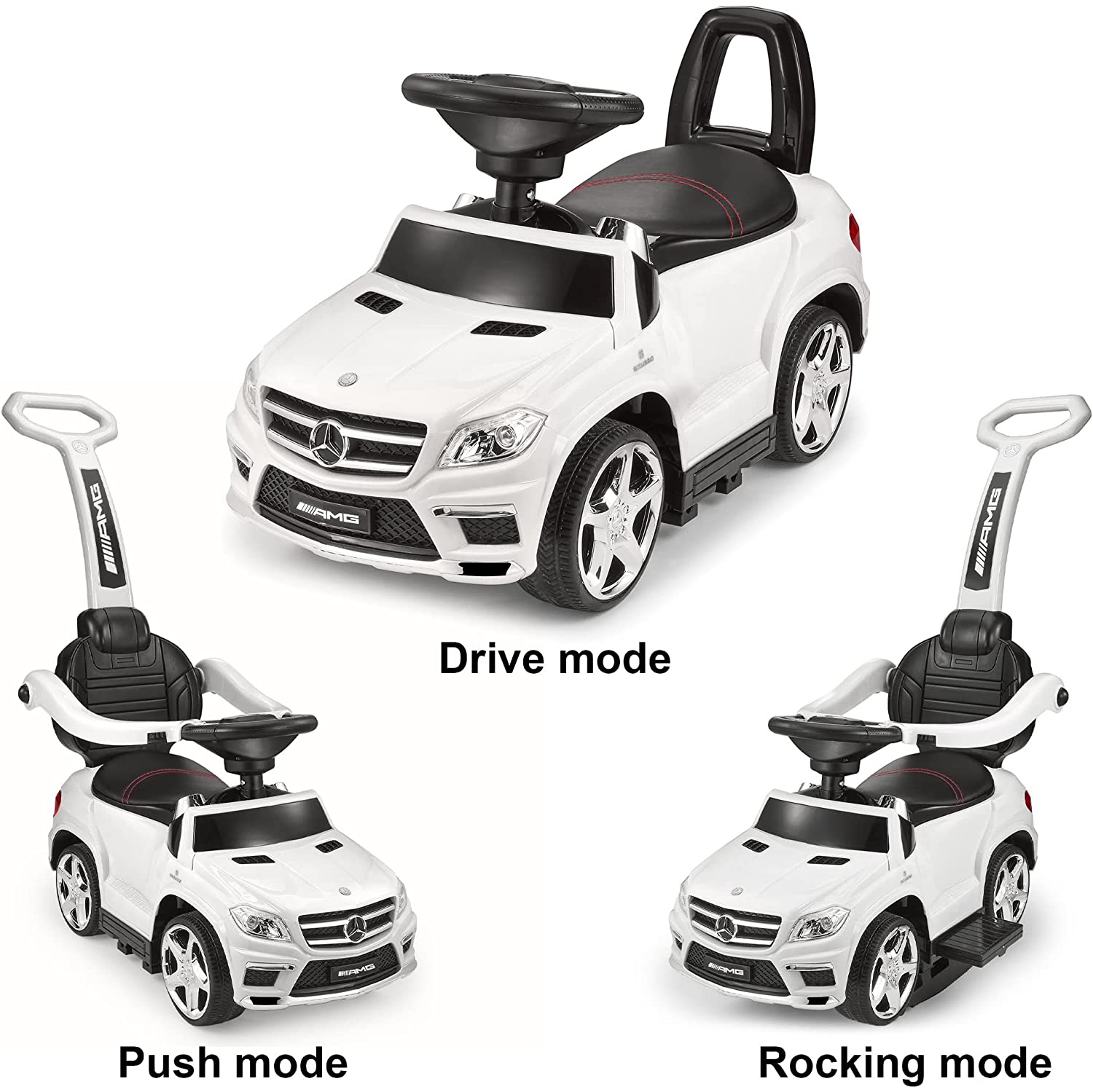 Push Car for Kids, Mercedes-Benz AMG GL63 4-in-1 Baby Walker