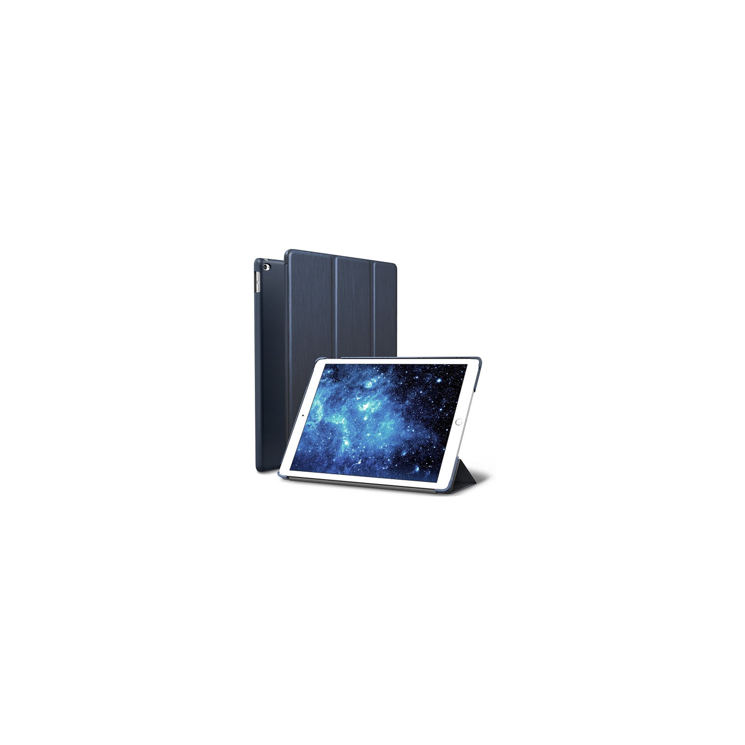 【CSmart】 Slim Magnetic Smart Cover Stand Case for iPad Air 2 2nd Gen. (9.7"), Navy