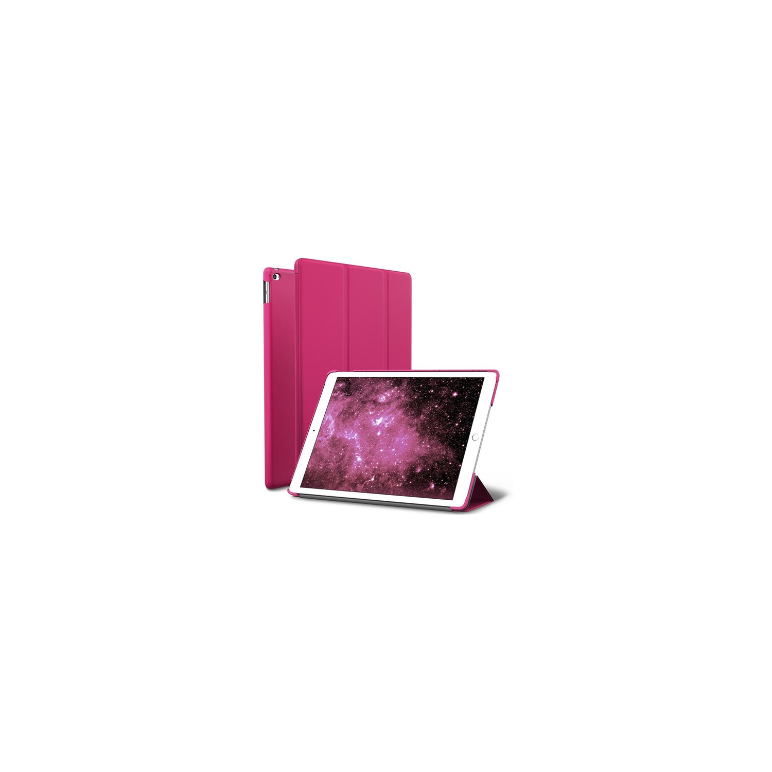 【CSmart】 Slim Magnetic Smart Cover Stand Case for iPad Air 2 2nd Gen. (9.7"), Pink