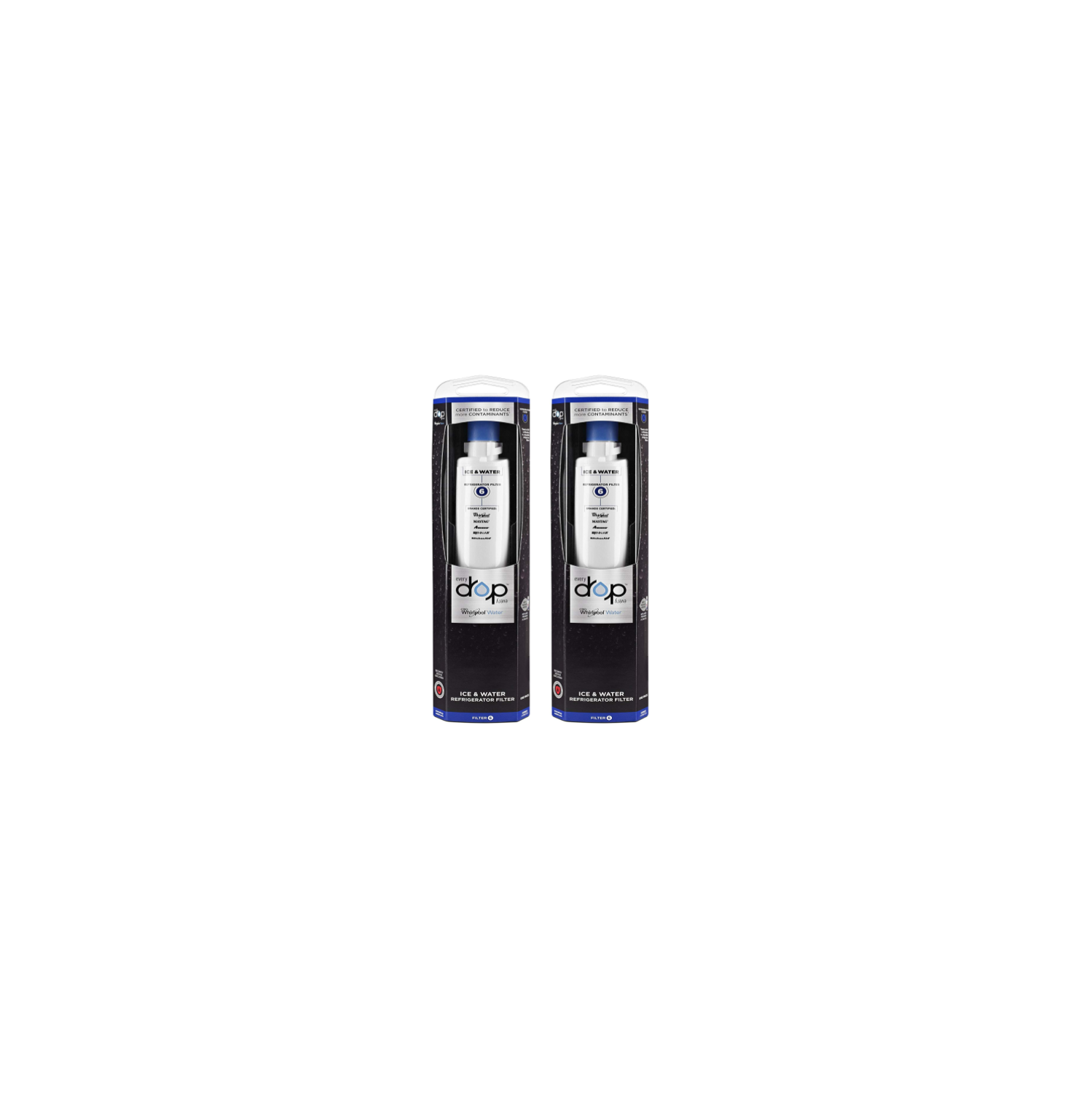 Whirlpool Everydrop-EDR6RXD1B Water Filter 2 PACK
