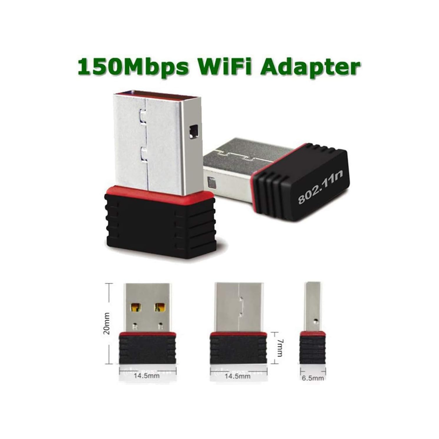 Mini adaptateur Wi-Fi USB sans fil clé réseau 150 Mb/s Mac Linux 802,11n - livraison gratuite