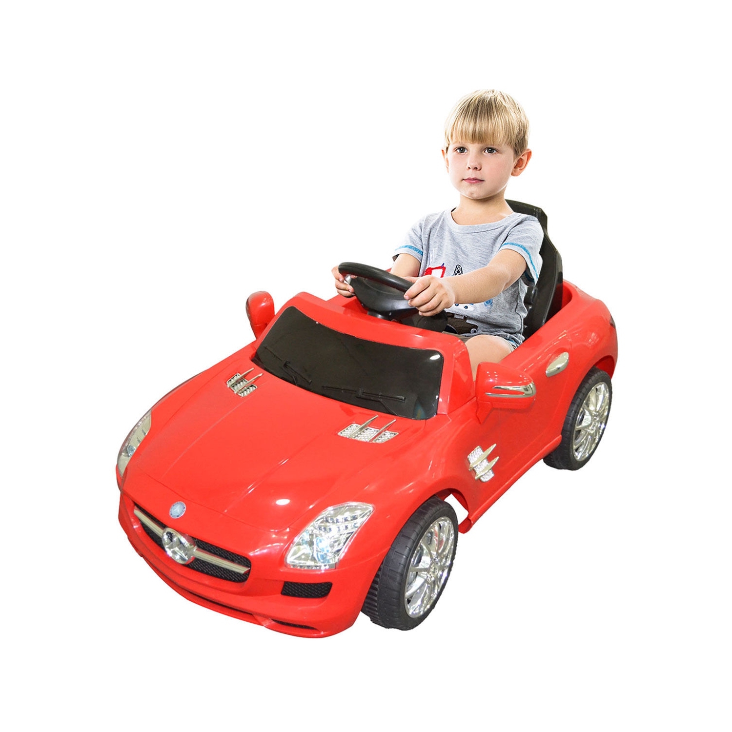 Costway RED MERCEDES BENZ SLS R/C MP3 KIDS RIDE ON CAR ELECTRIC BATTERY TOY