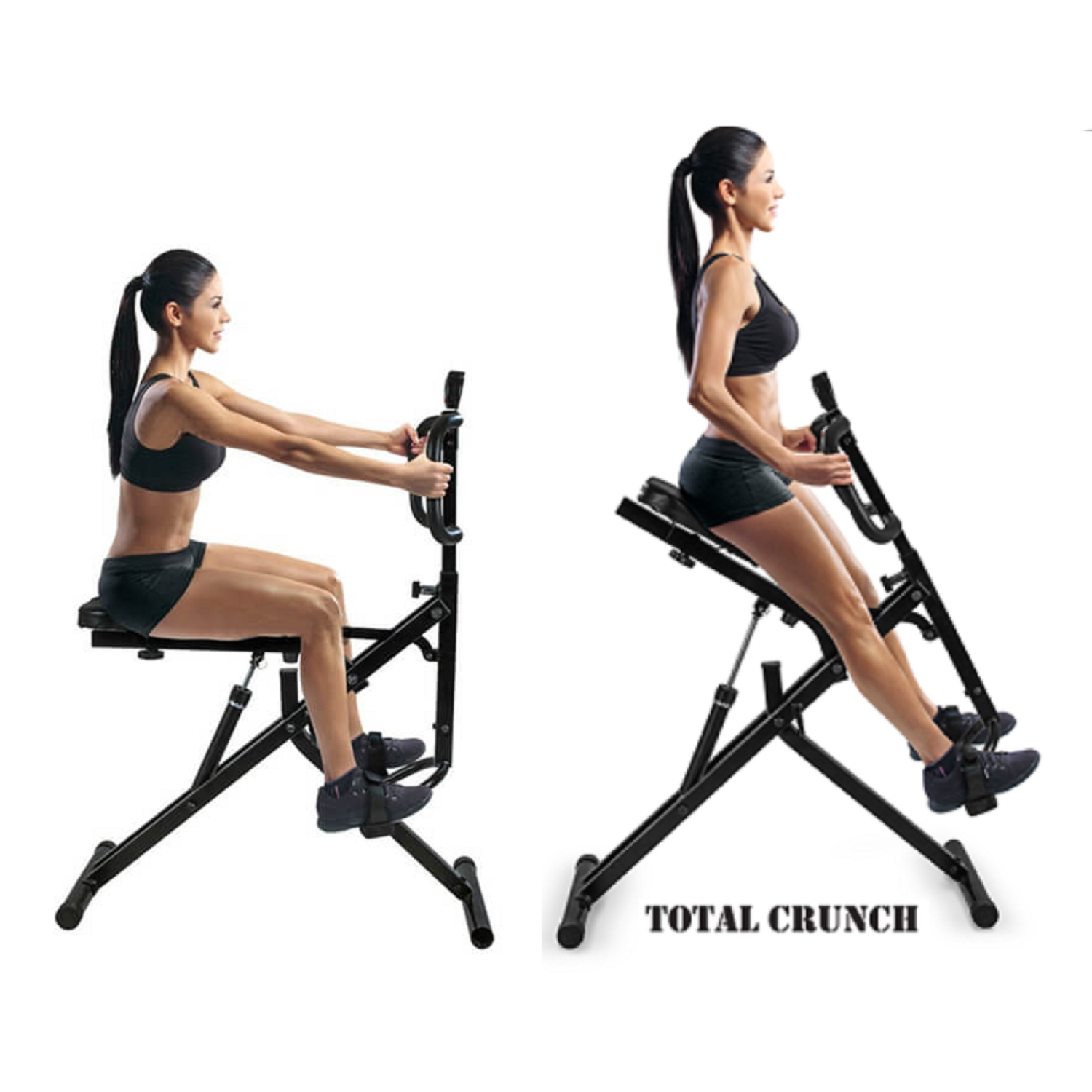 Power Rider Total Crunch Body Fitness Horse Abdominal Crunch Machine + Monitor