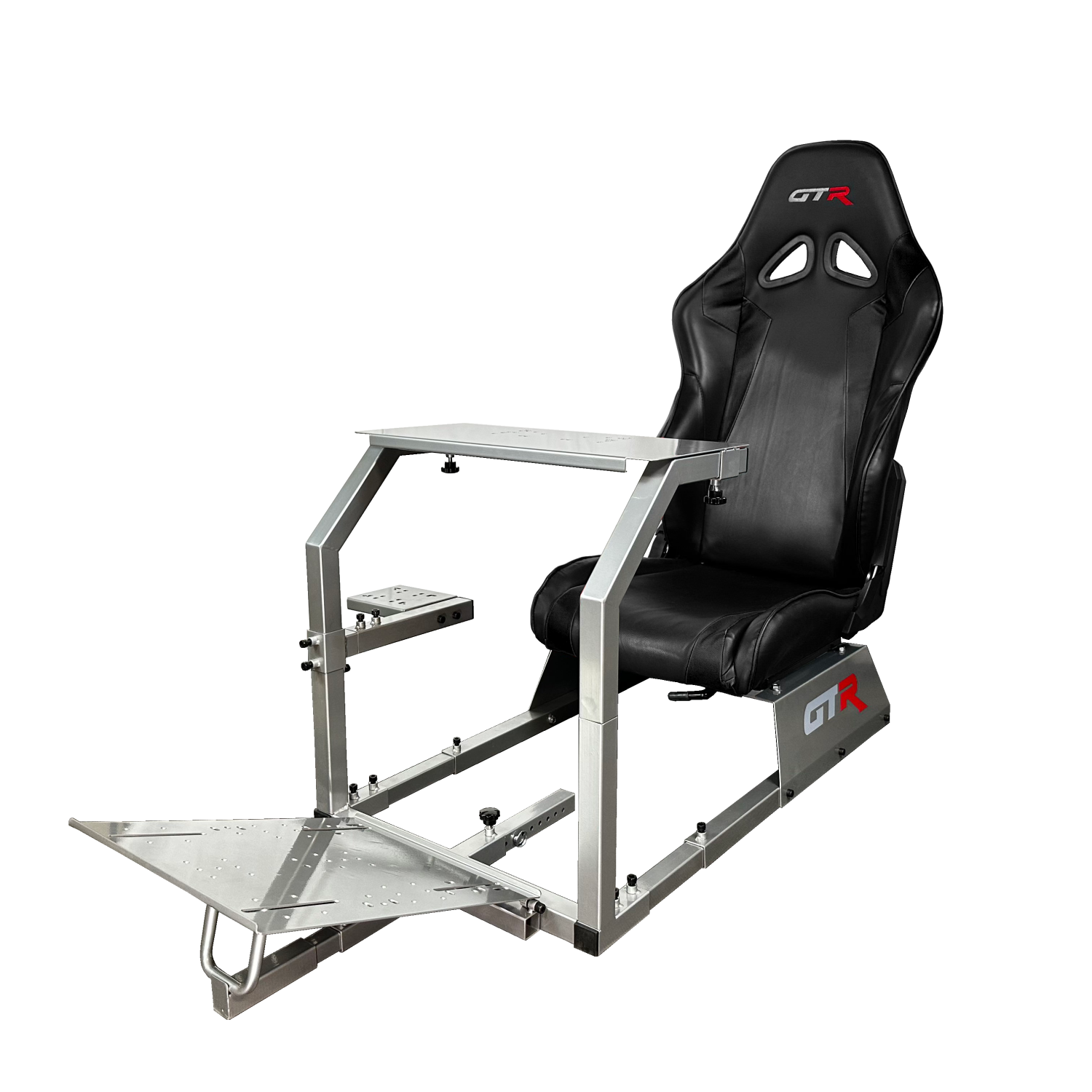 GTR Simulator GTA Model Silver Frame with Black Real Racing Seat