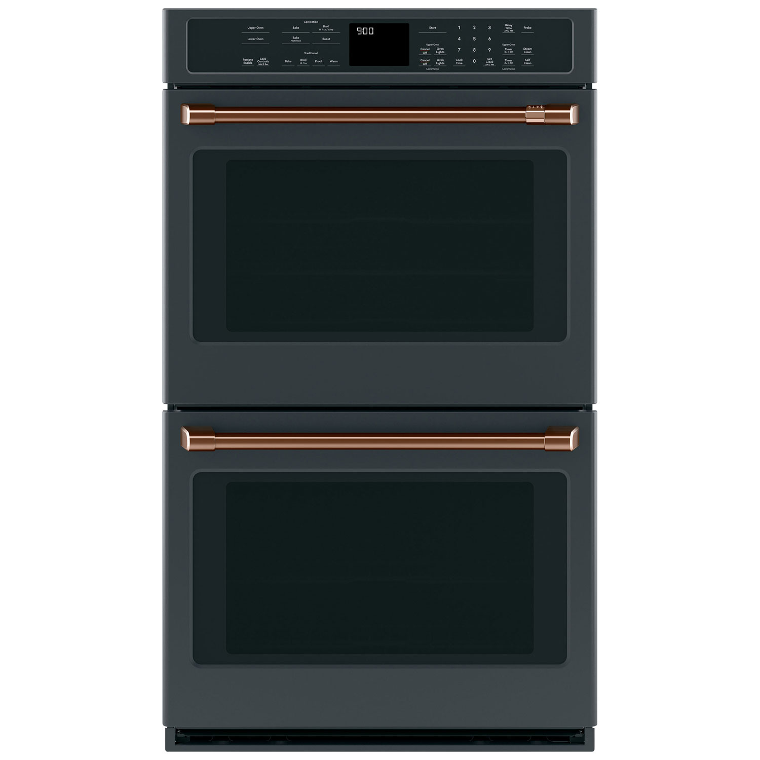 Ensemble de poignées de four mural double Café - Cuivre brossé