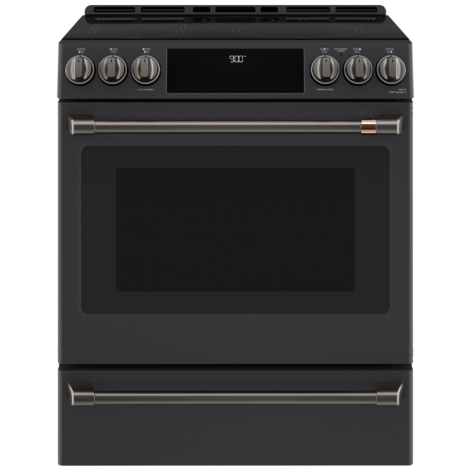 Ensemble de poignées de cuisinière à induction Café - Noir brossé