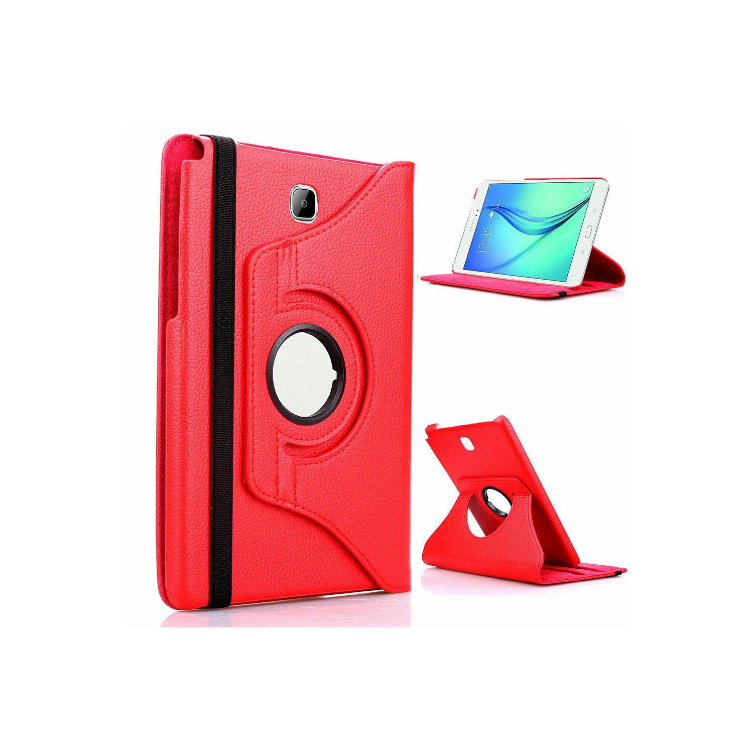 【CSmart personnalisé de 360, étui rotatif en cuir pour tablette, couvre-support intelligent pour Tab A de Samsung de 8.0 po, T350 T355 de 2015 po,