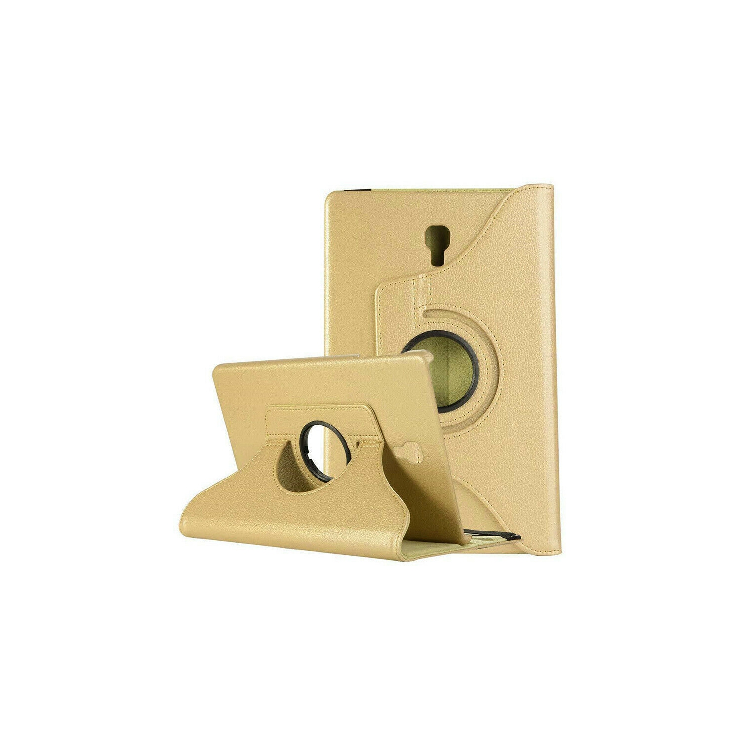 【CSmart】 Rotation à 360 degrés PU Cuir Étui Coque pour tablette Couverture de cas intelligente pour Samsung Tab A 10,5" 2018 T590 T595, Or