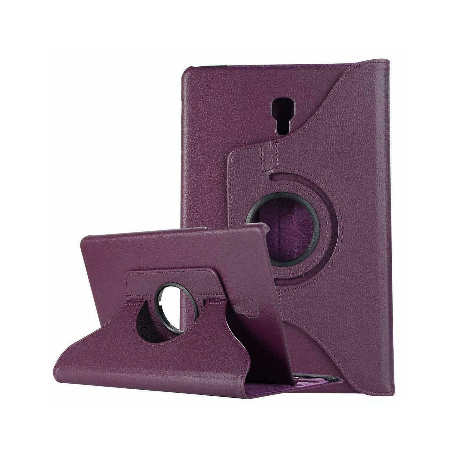 【CSmart personnalisé personnalisé 360 couvercle de support intelligent en cuir rotatif pour tablette Tab A de 10.5 po 2018 T590 T595, violet