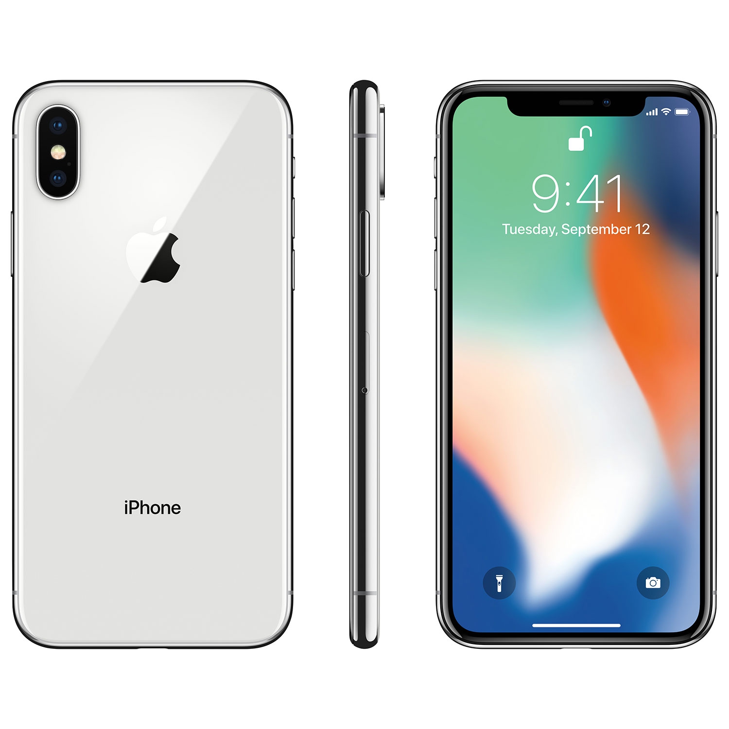 Apple iPhone X 256GB Téléphone Intelligent - Argent - Déverrouillé - Certifié remis à neuf