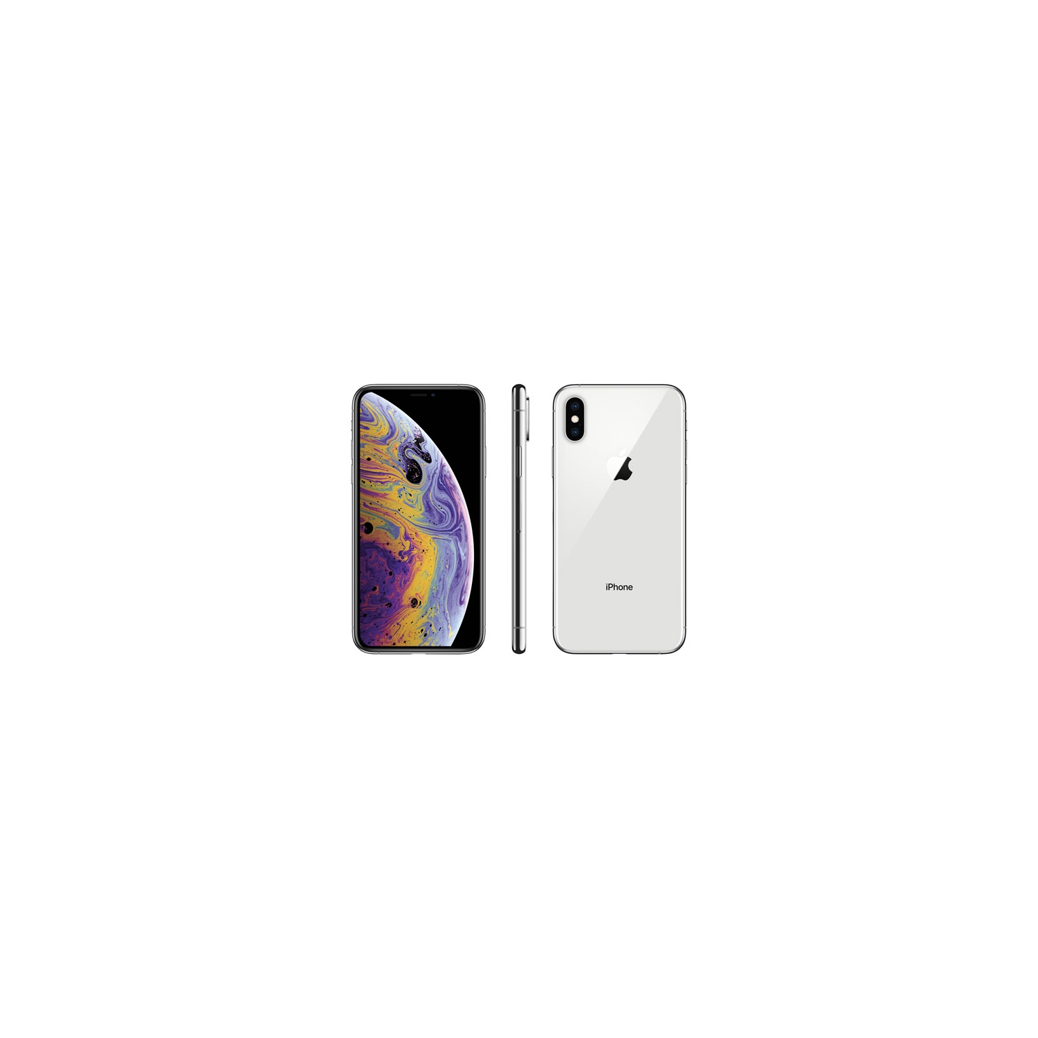 Refurbished - Apple iPhone XS Max 512GB Smartphone - Silver - Unlocked - Certified Refurbished