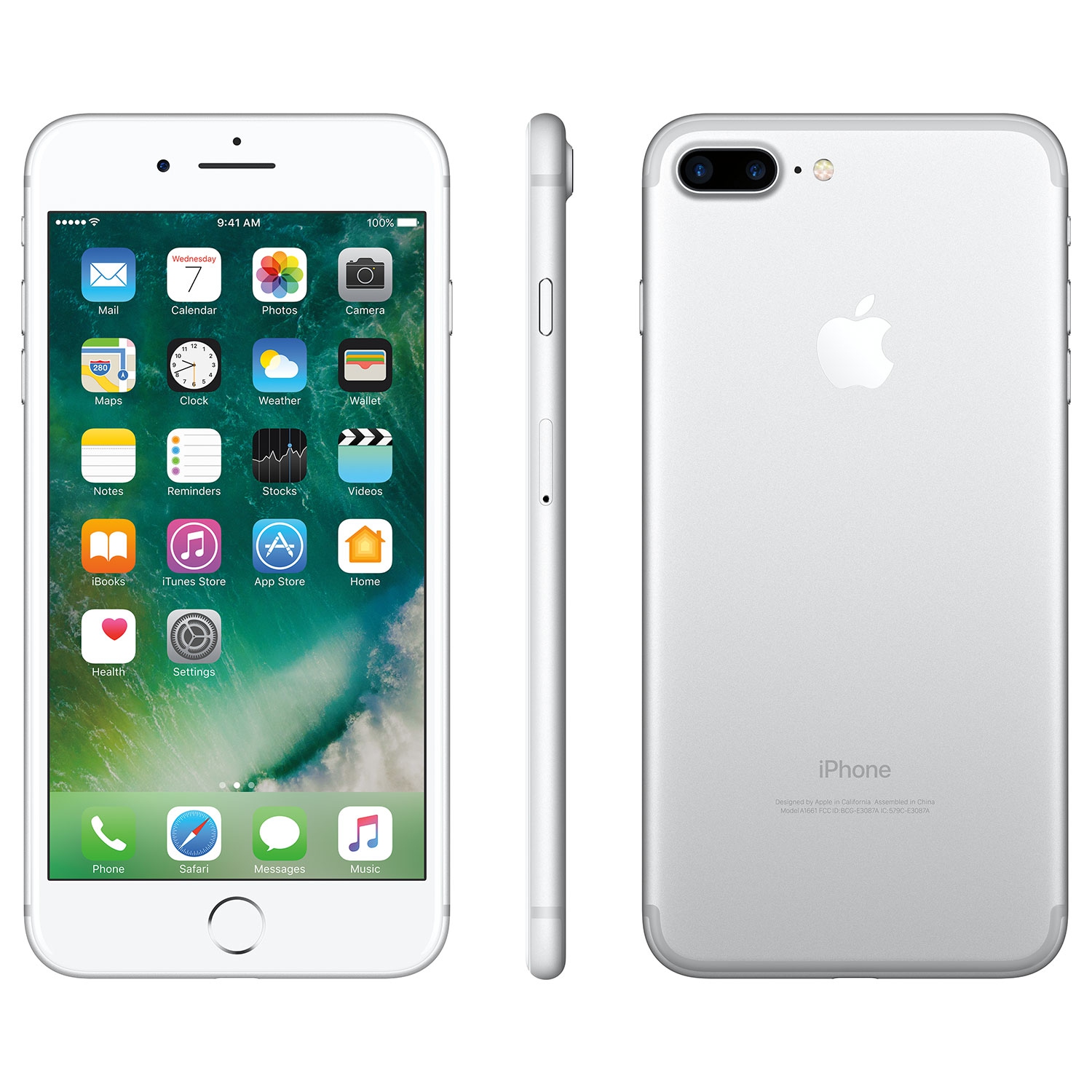 Refurbished (Excellent) - Apple iPhone 7 Plus 128GB Smartphone - Silver - Unlocked - Certified Refurbished