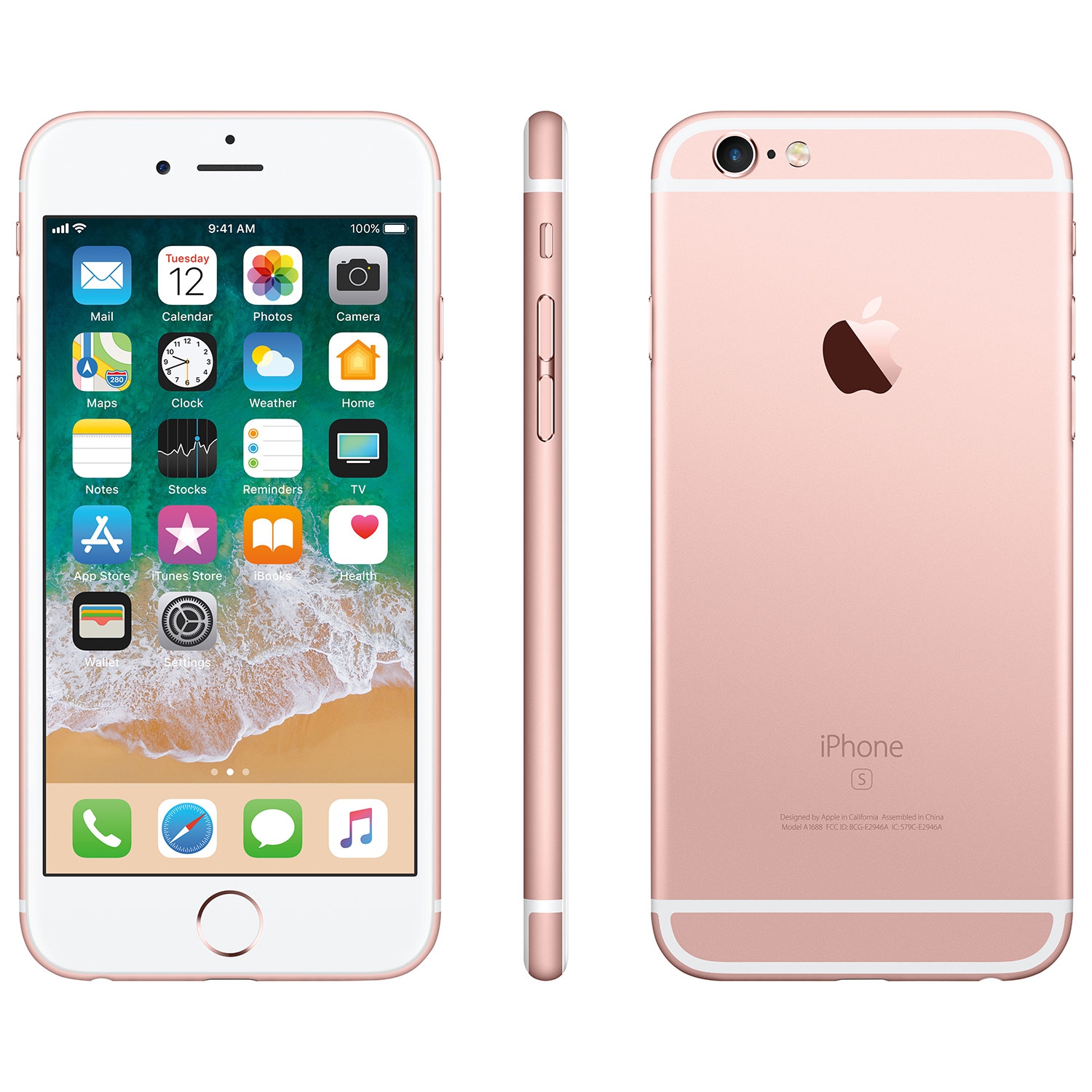Refurbished (Good) - Apple iPhone 6s 128GB Smartphone - Rose Gold