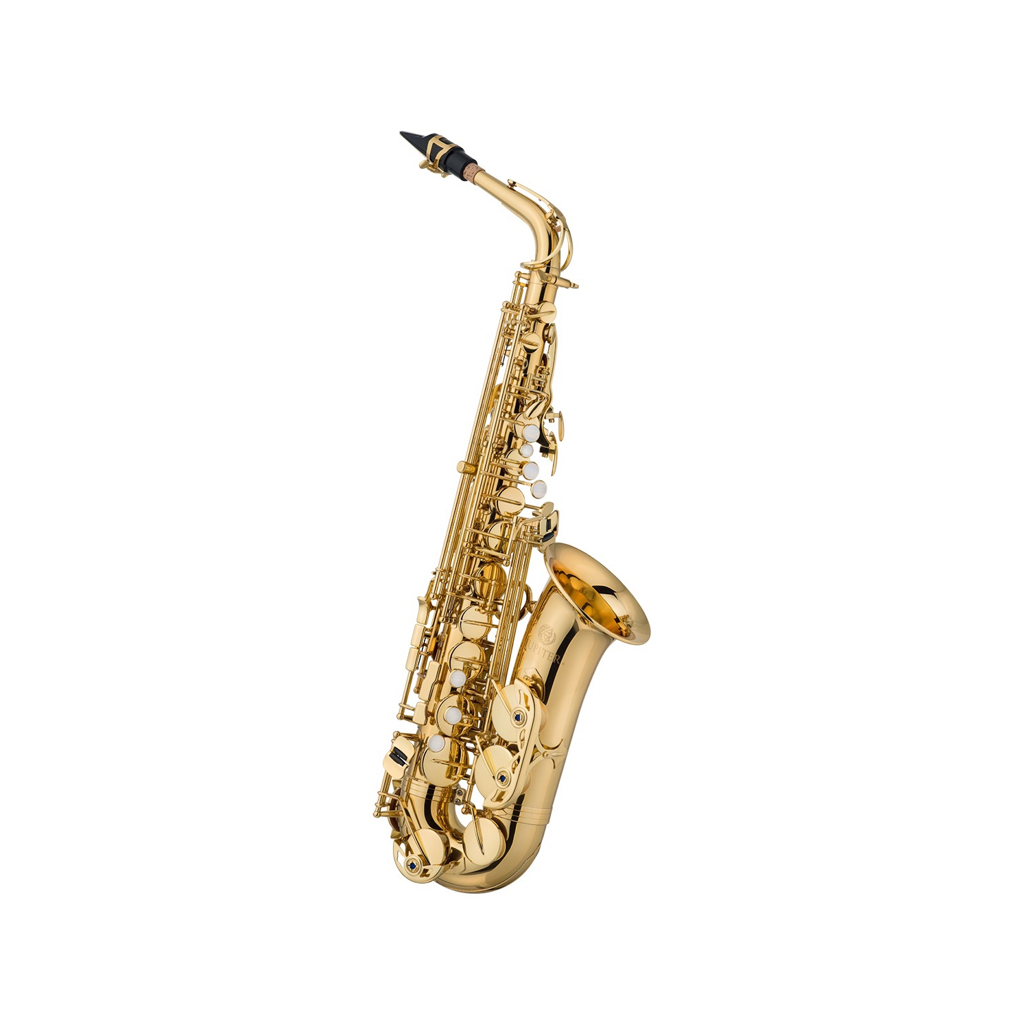 Jupiter JAS1100Q EB Alto Saxophone, F#, laqué doré avec étui