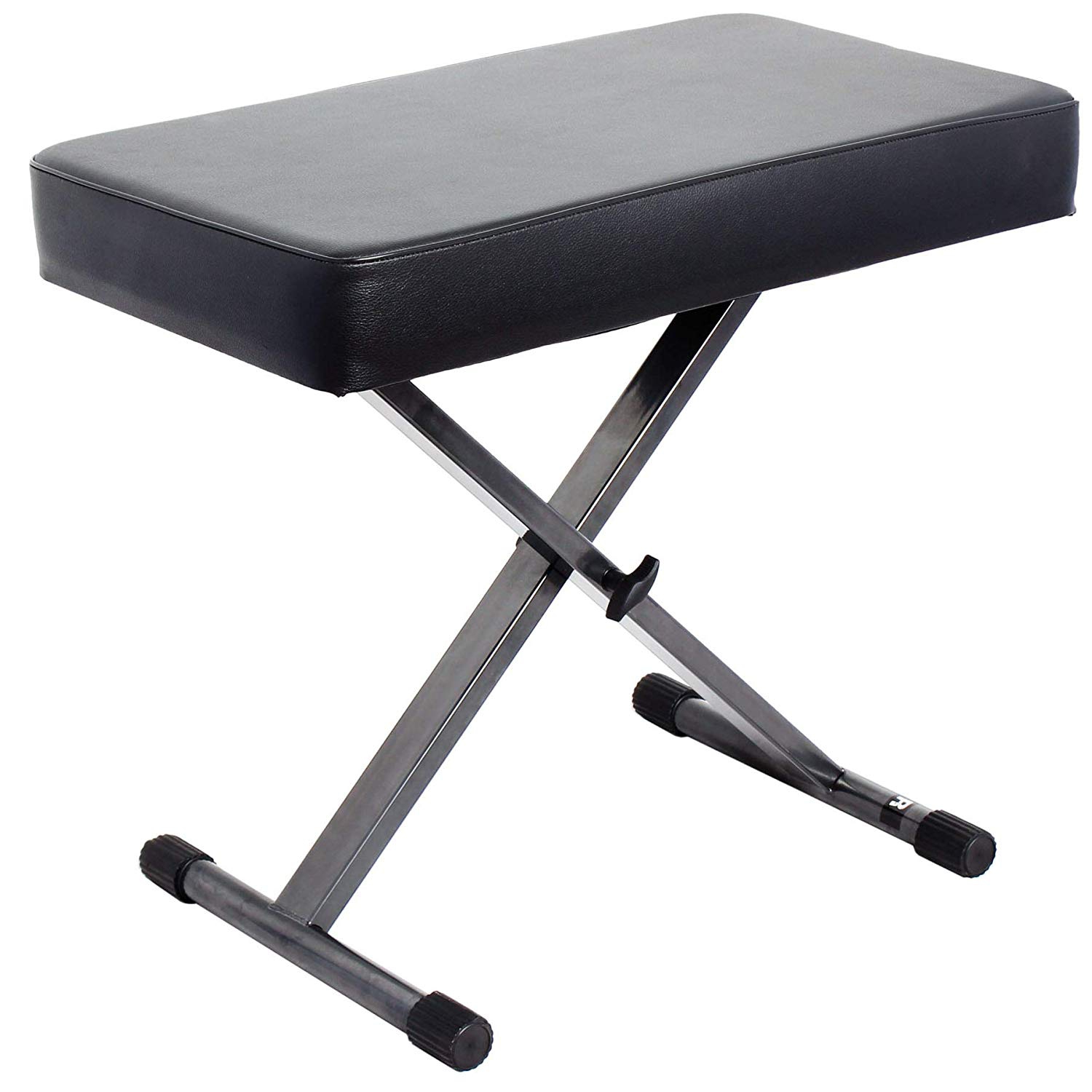 Bison Prosound Keyboard Piano Bench Stool Height Adjustment Black Folding Super-stable