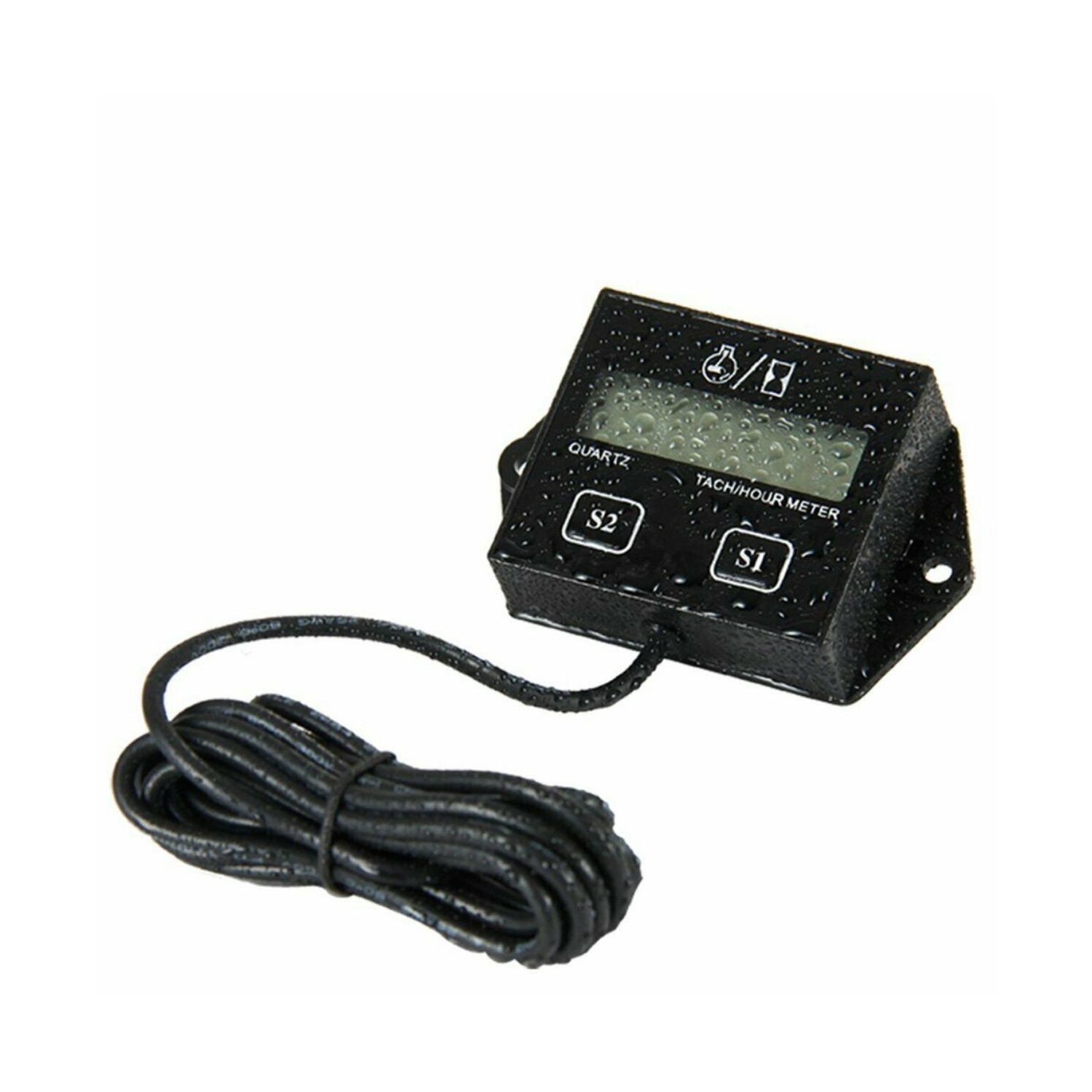 Tach/Hour Meter HM011A: LCD gasoline Inductive Tachometer for Paramotors, Microlights, Marine Engines, Pumps, Generators, Boats, Motor Cycles,