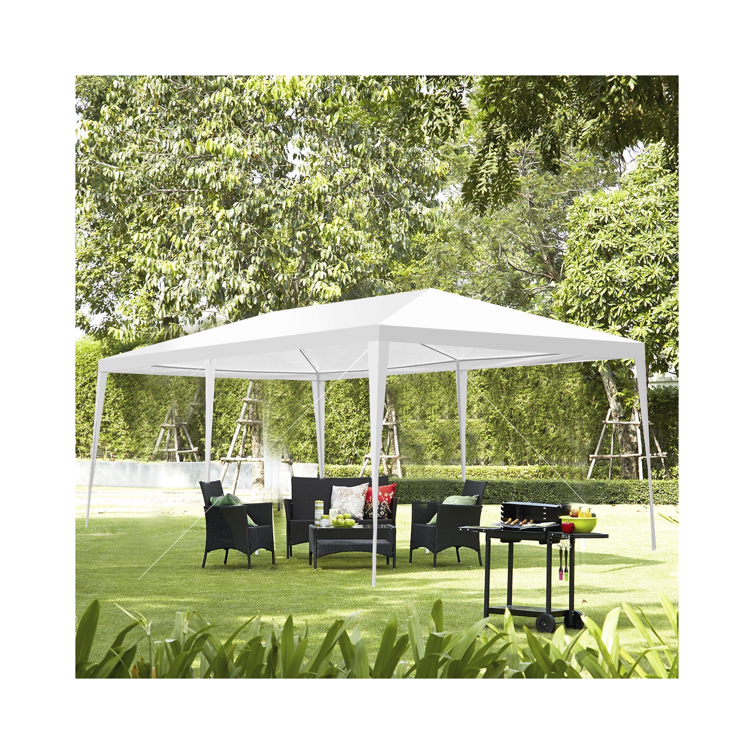 Costway 10'x20'Canopy Party Wedding Tent Heavy Duty Gazebo Pavilion Cater Event Outdoor