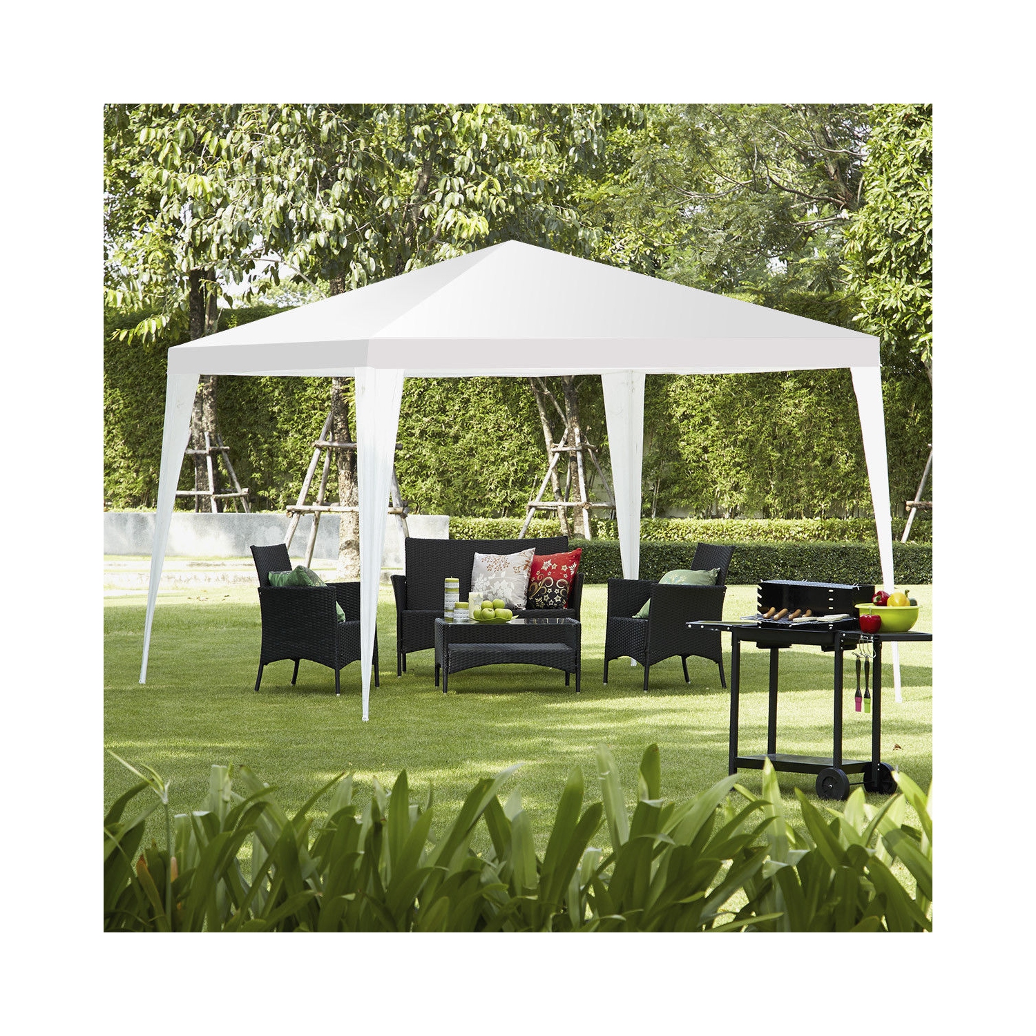 Tonnelle de Jardin de 10’x 10’ pour Mariages, Fêtes, Auvent Gazebo Robuste