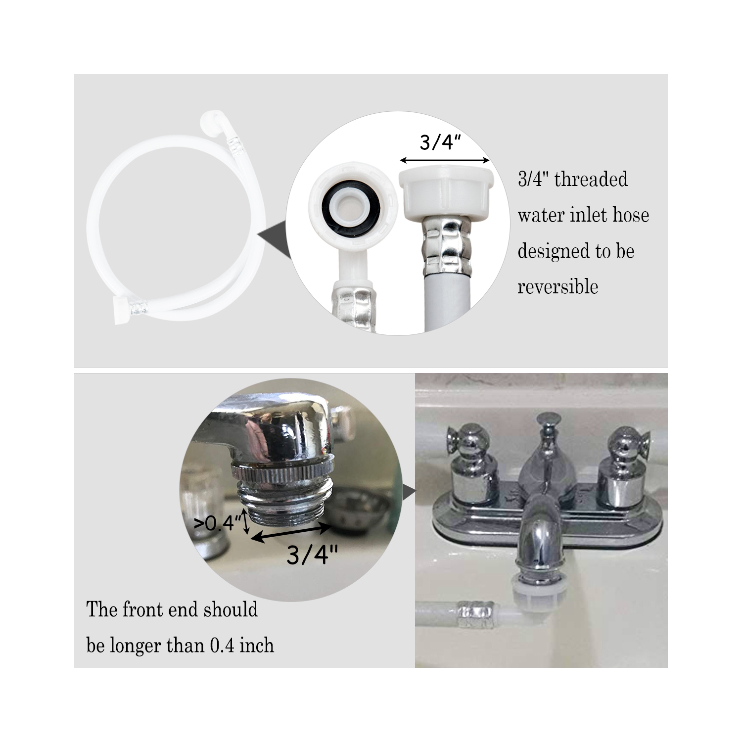 Machine à laver compacte – Lave-linge compact et portable – Pompe de drainage – 8 niveaux d’eau
