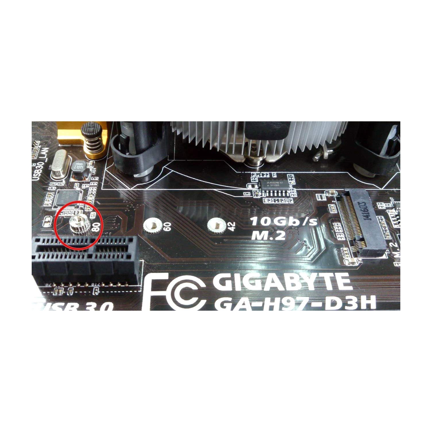 Pour vis M.2 2280 SSD pour vis de montage M.2 Ngff pour Msi Gigabyte