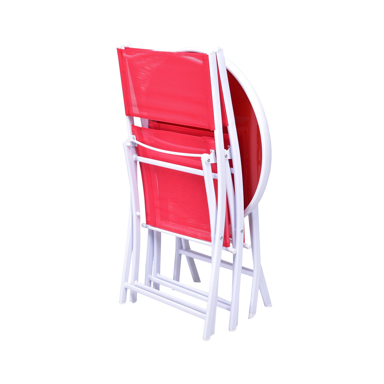 Ensemble à dîner de jardin 3 pièces – Pliable